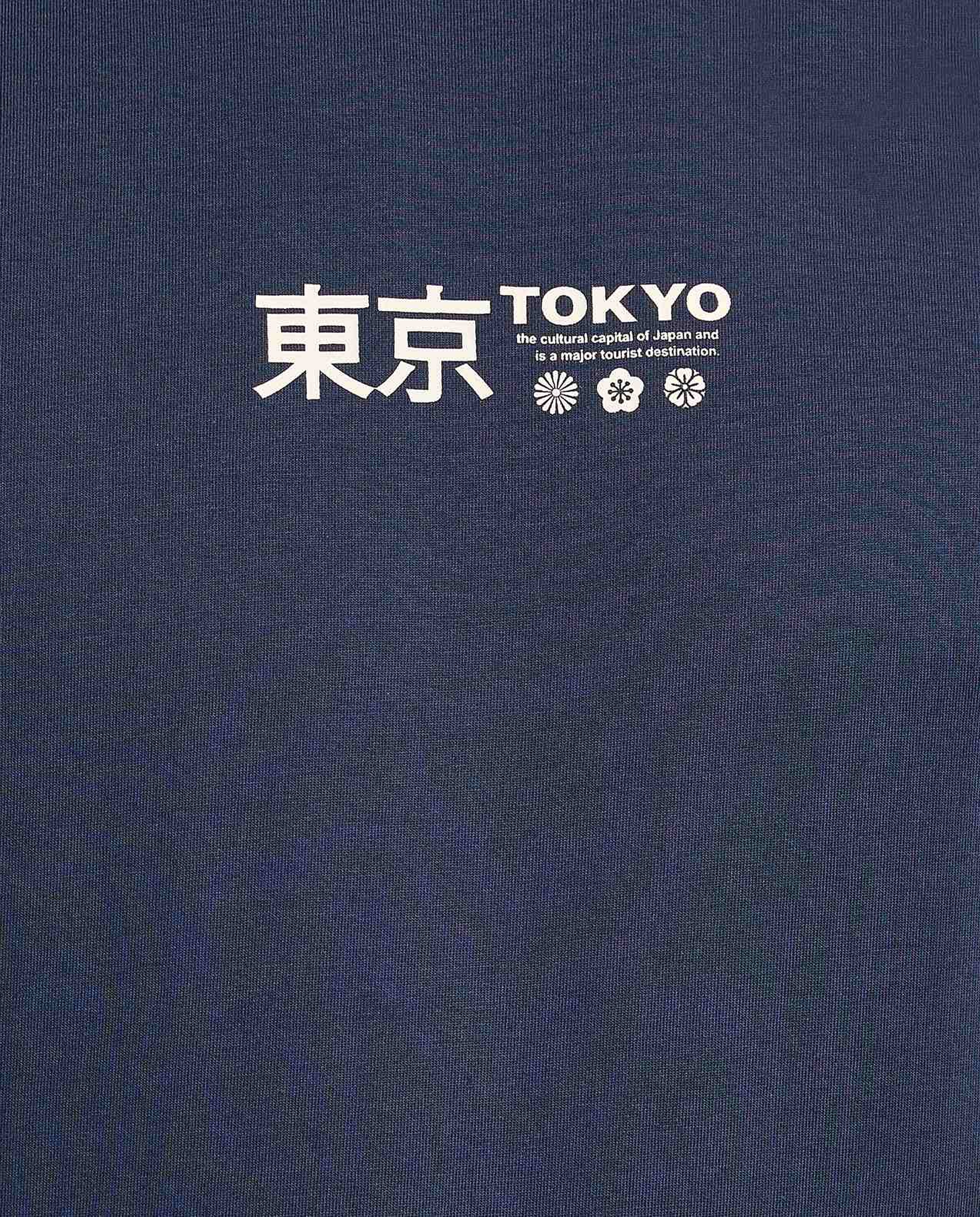 Typography Print T-Shirt with Crew Neck and Short Sleeves