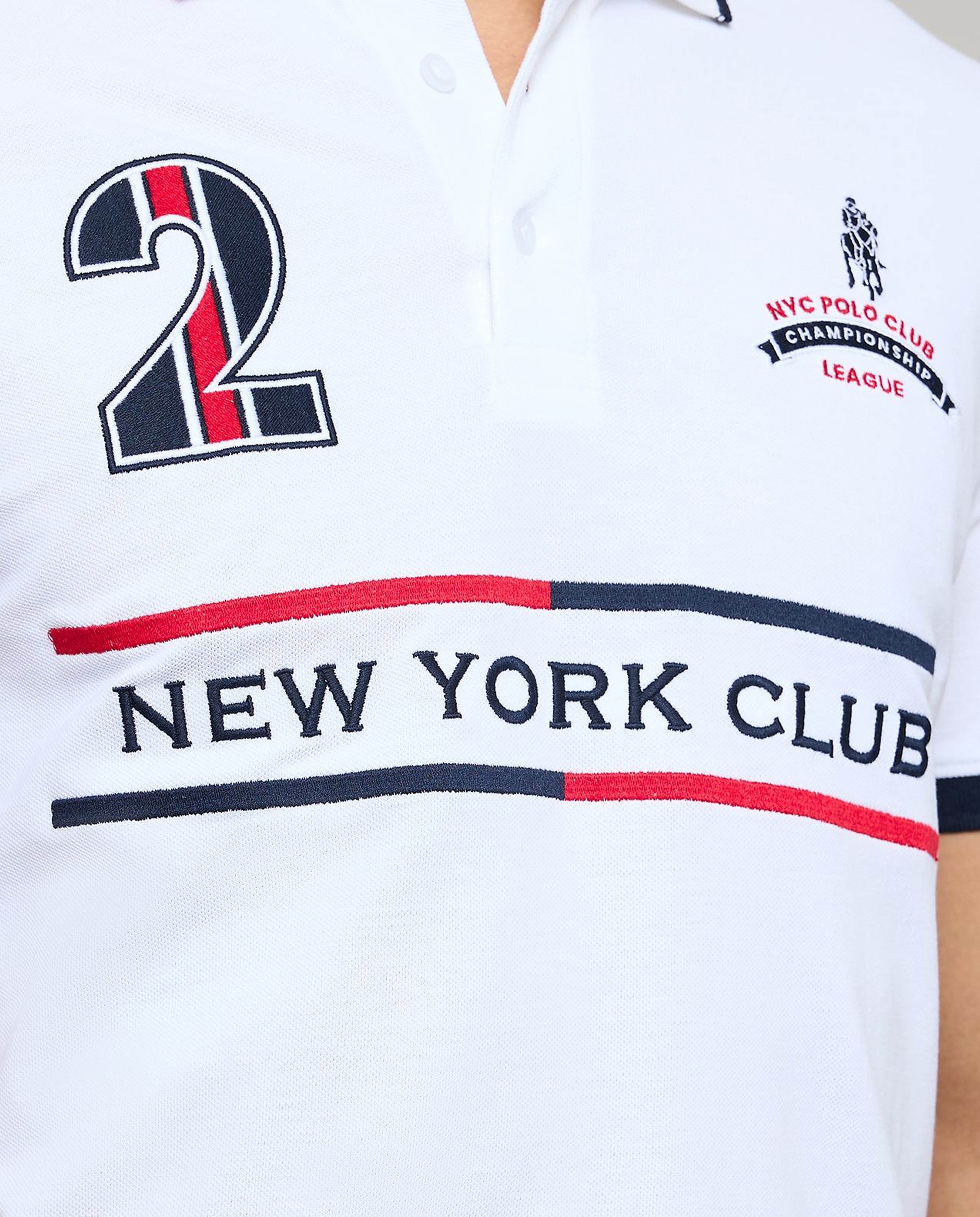 Embroidered Polo T-Shirt with Short Sleeves