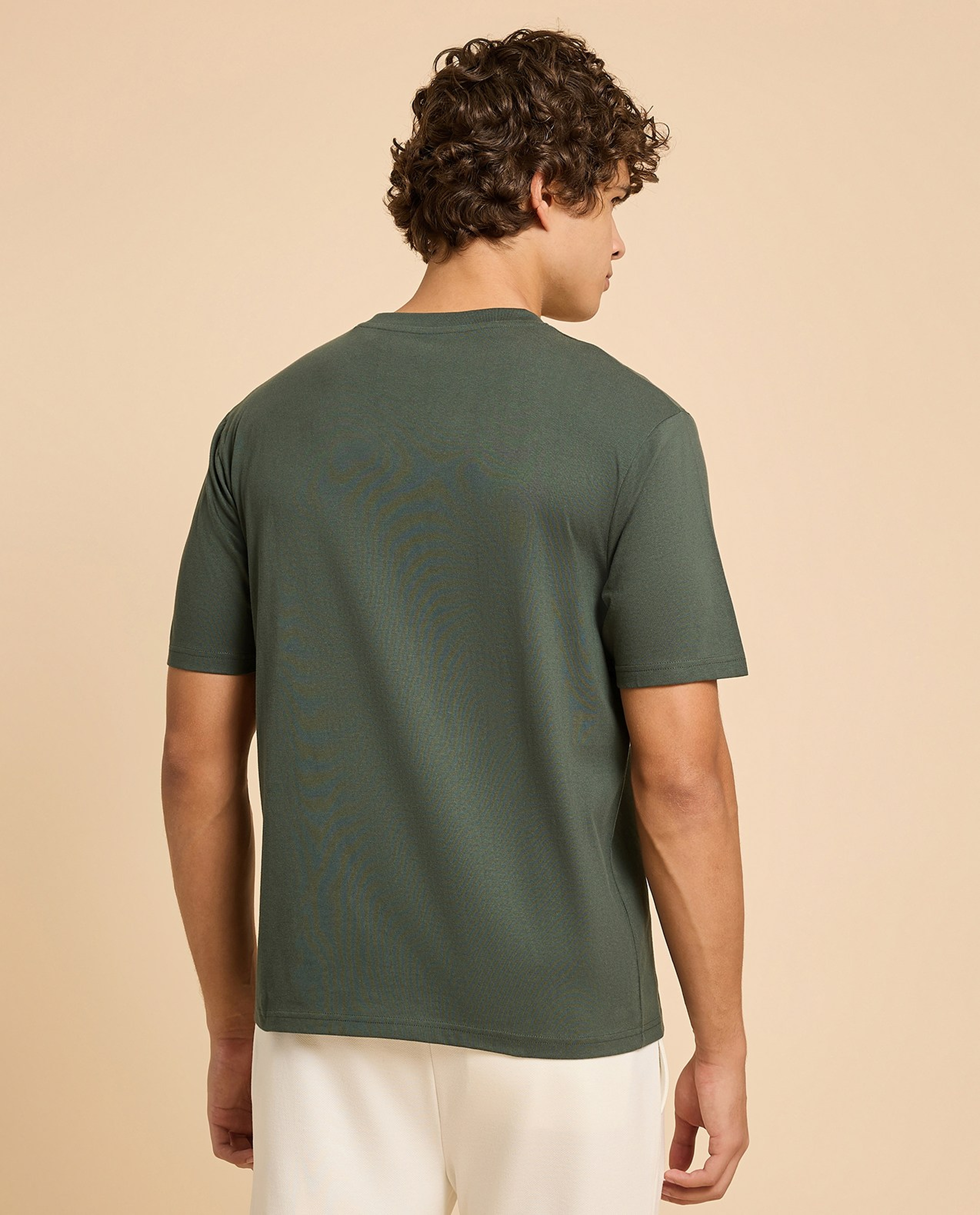 Typography Print T-Shirt with Crew Neck and Short Sleeves