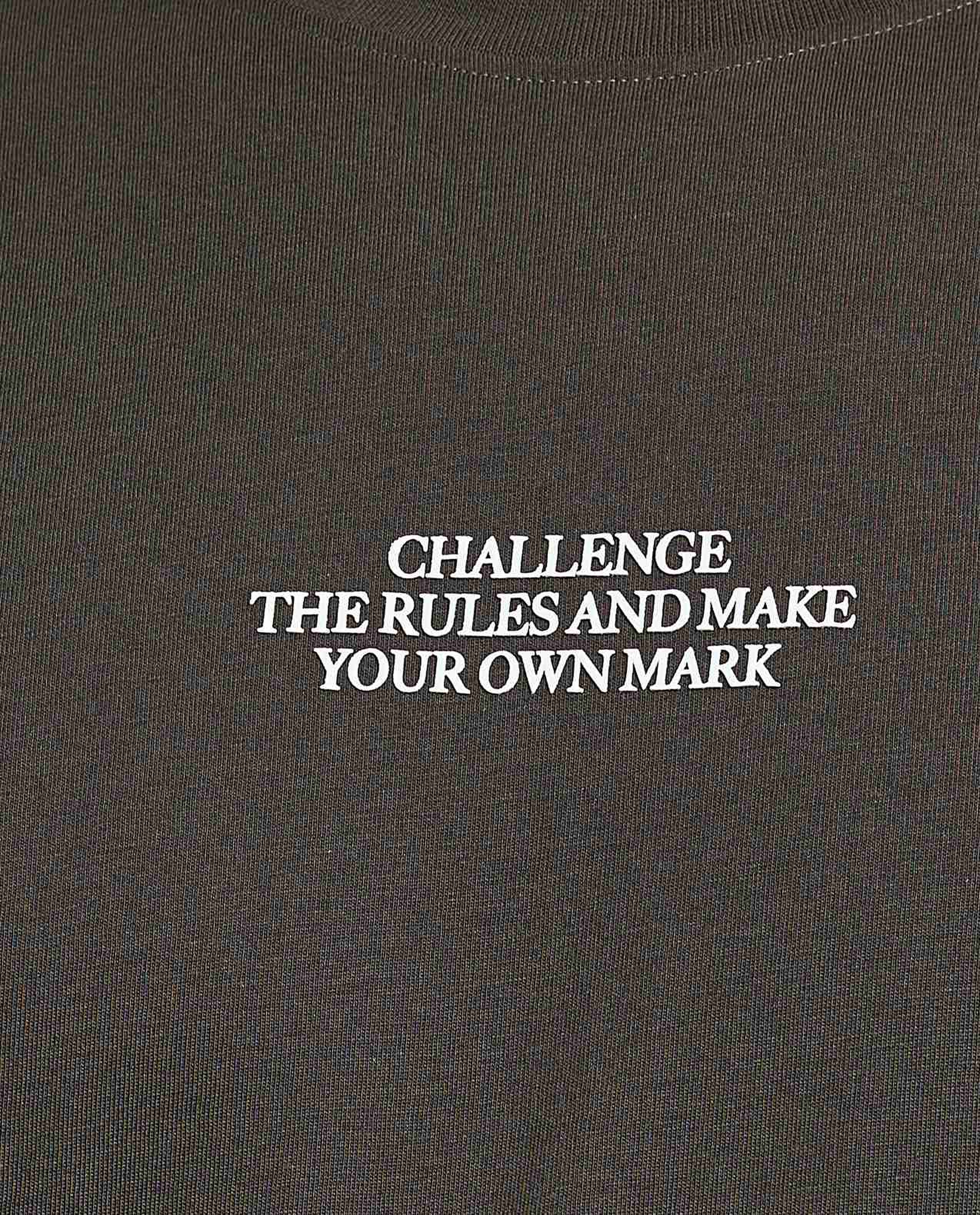 Typography Print T-Shirt with Crew Neck and Short Sleeves