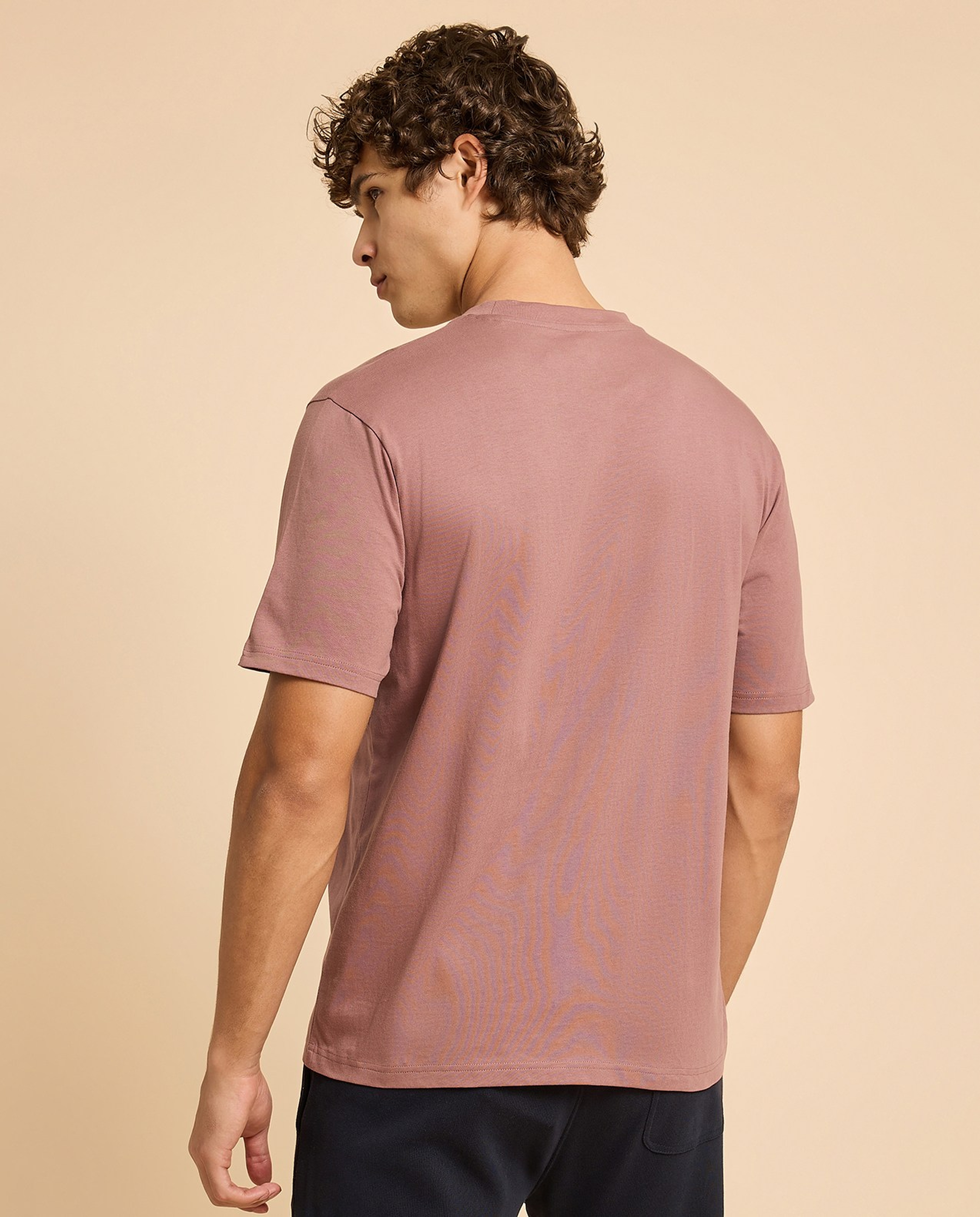 Typography Print T-Shirt with Crew Neck and Short Sleeves