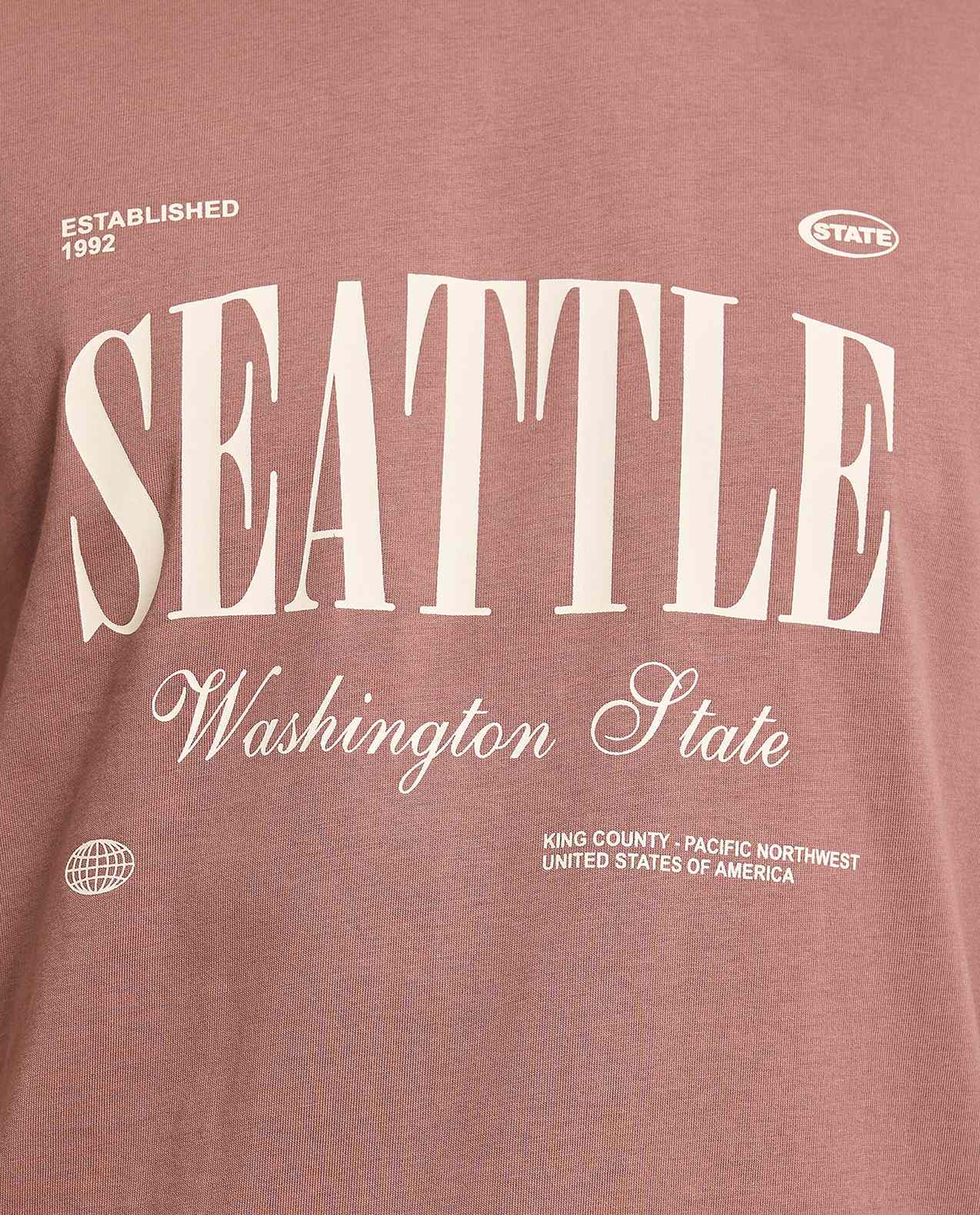 Typography Print T-Shirt with Crew Neck and Short Sleeves