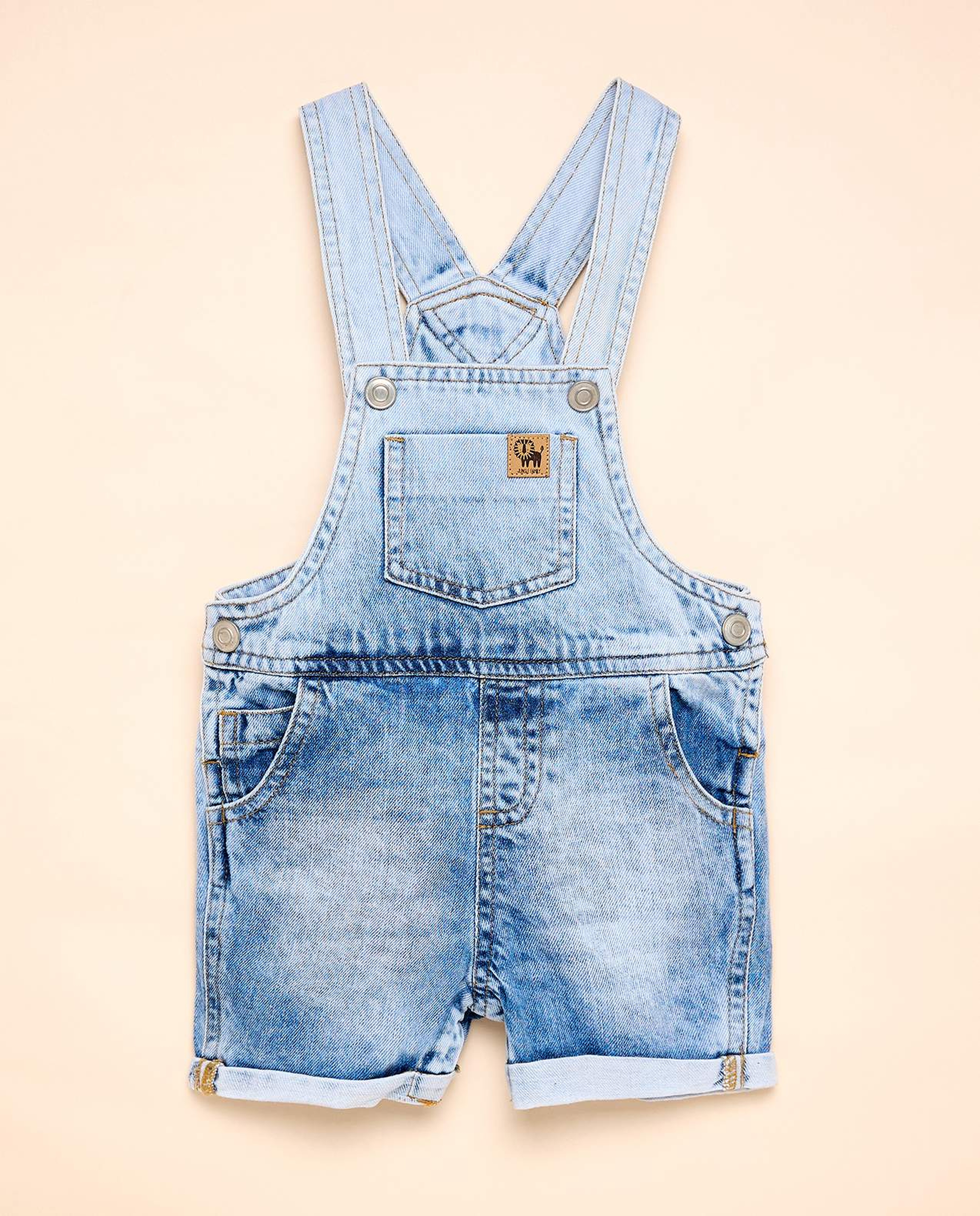 Striped T-Shirt and Dungaree Set