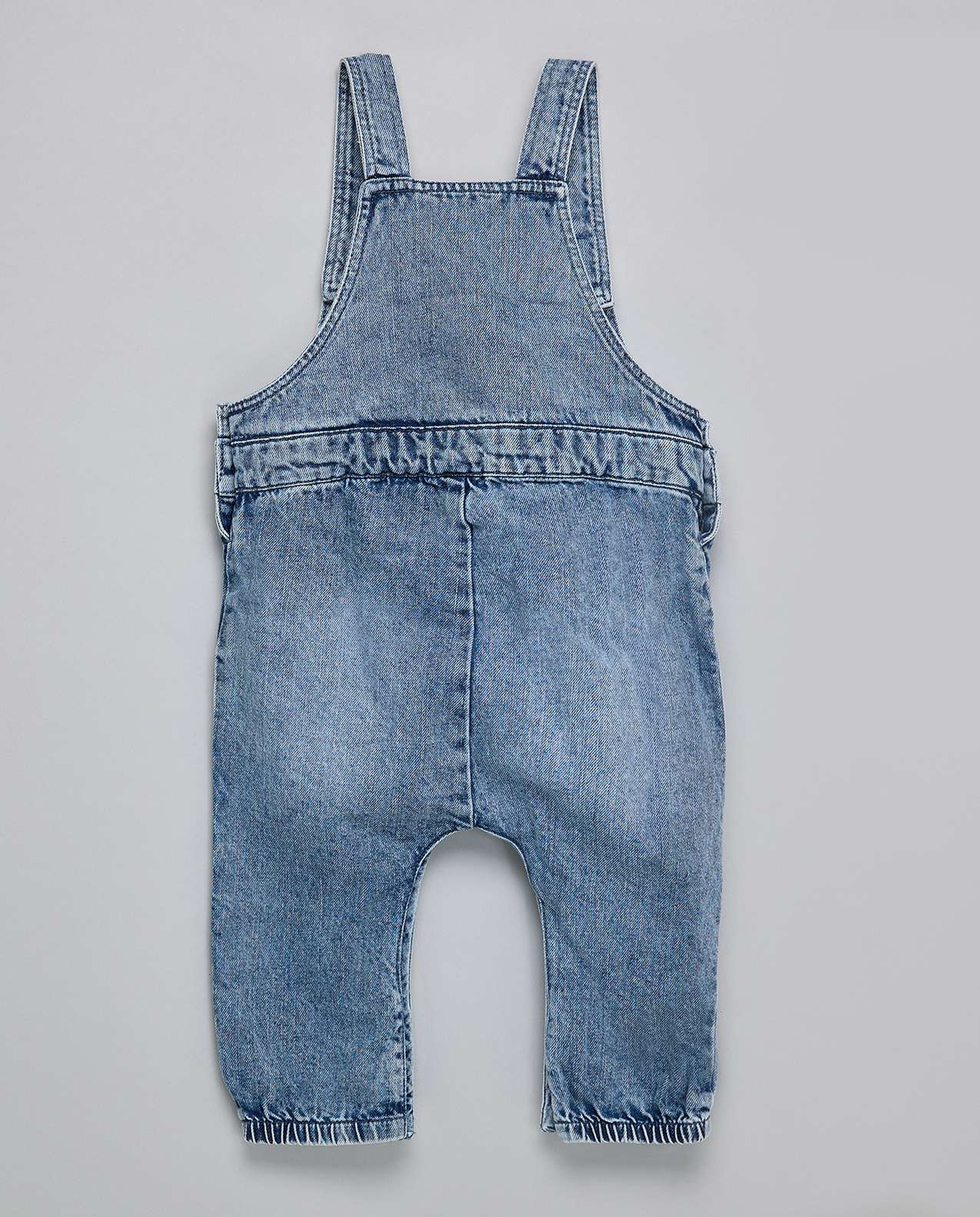 Printed T-Shirt and Dungaree Set