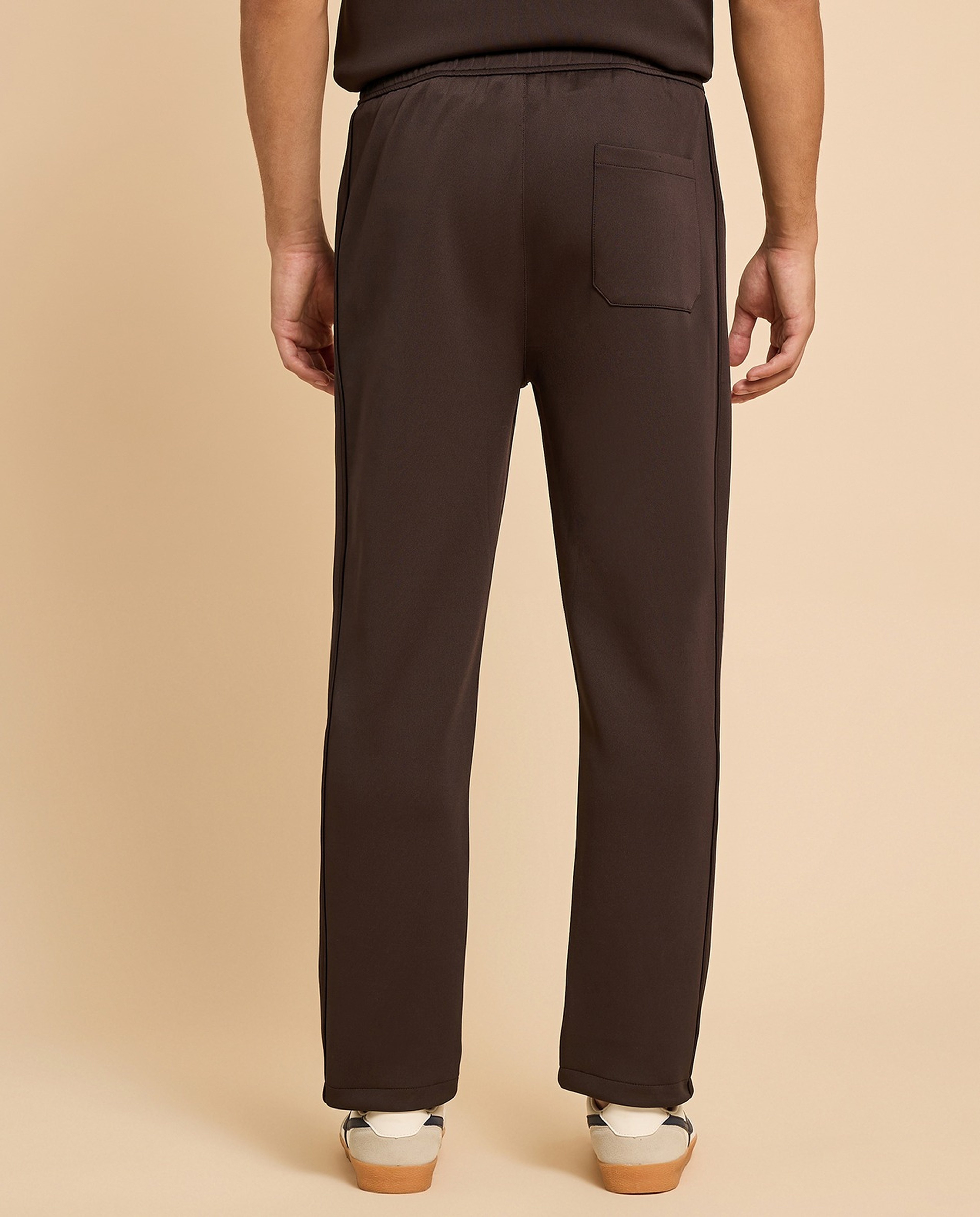 Textured Knit Pants with Drawstring Waist