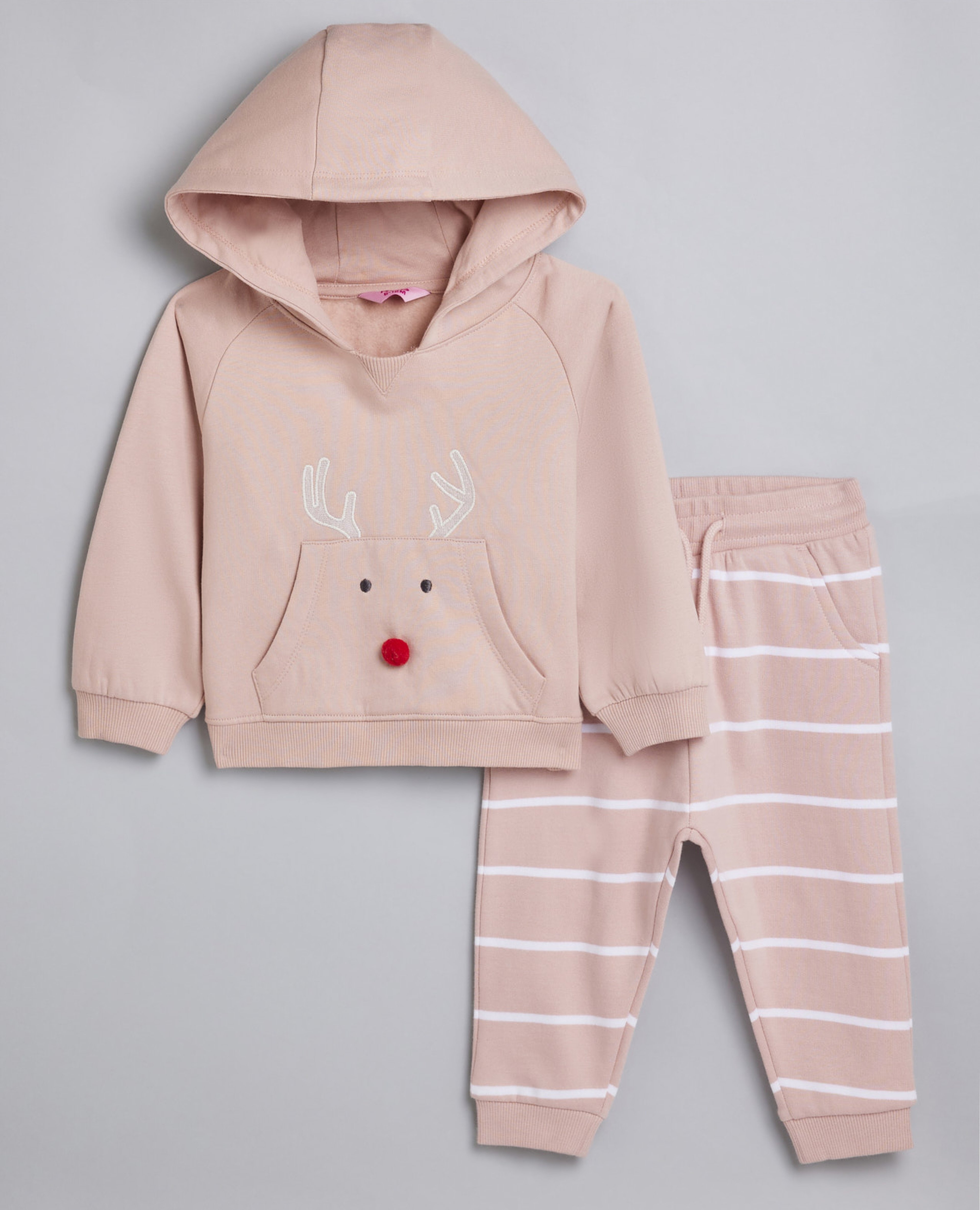 Printed Hooded Clothing Set