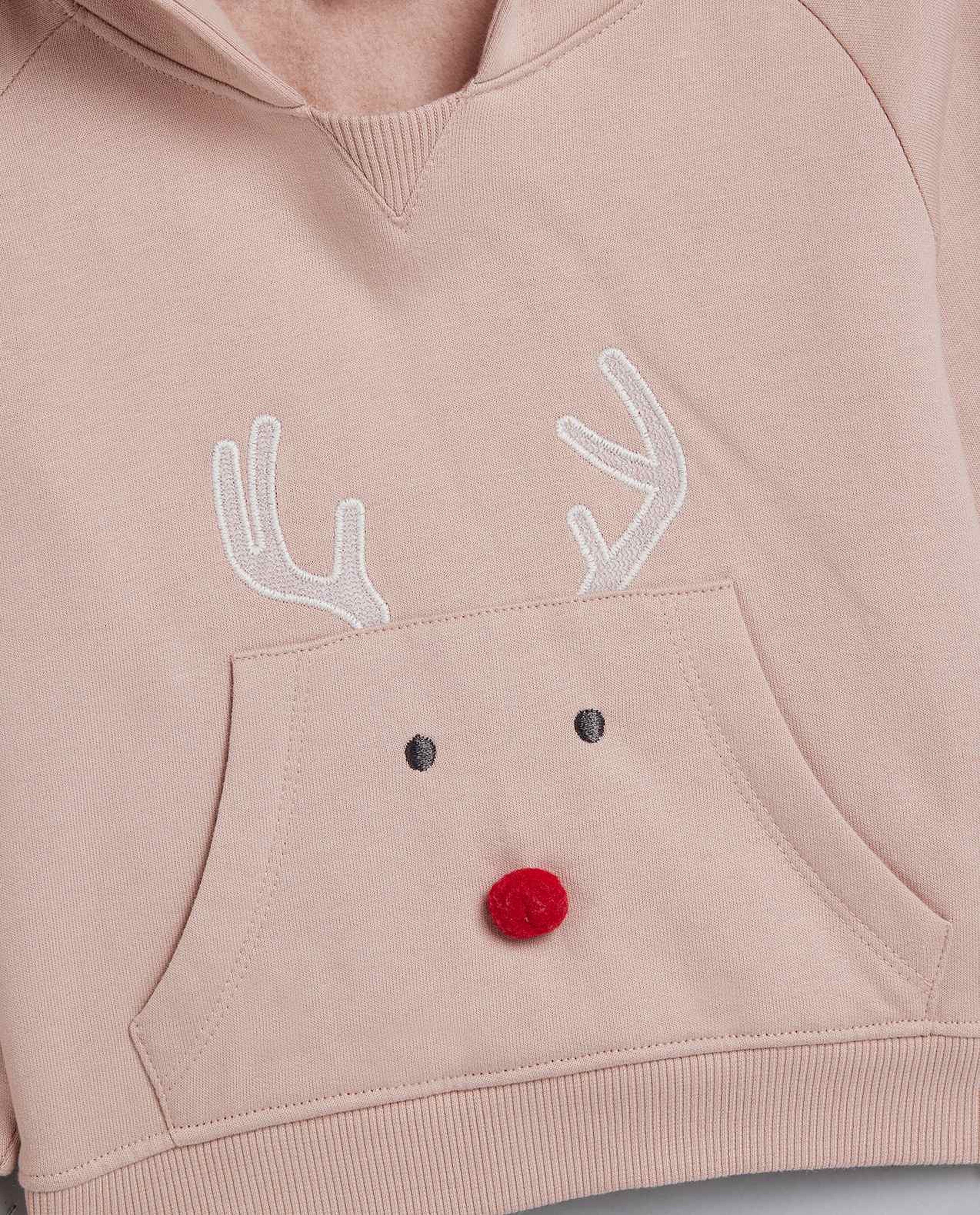 Printed Hooded Clothing Set