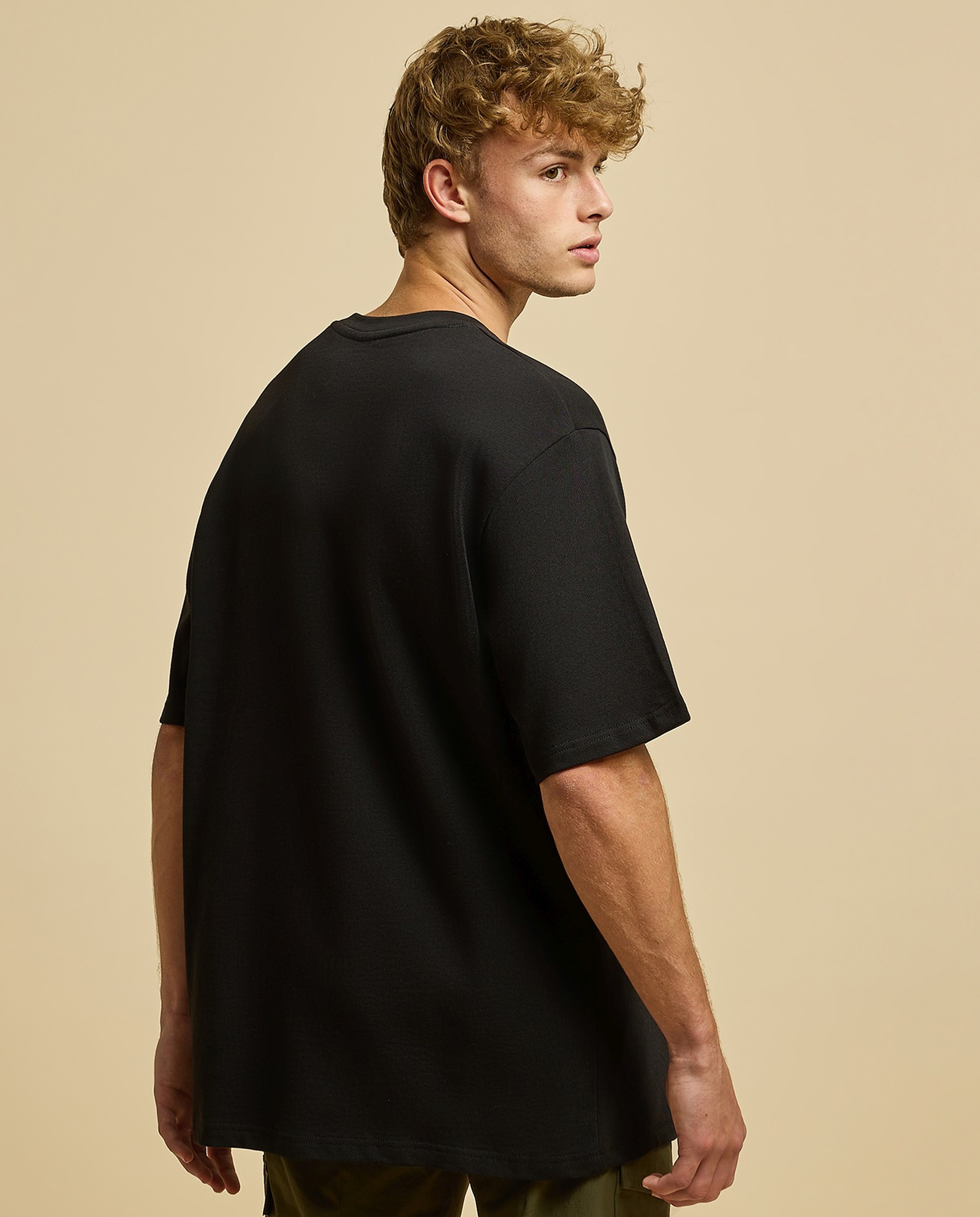 Embroidered T-Shirt with Crew Neck and Short Sleeves