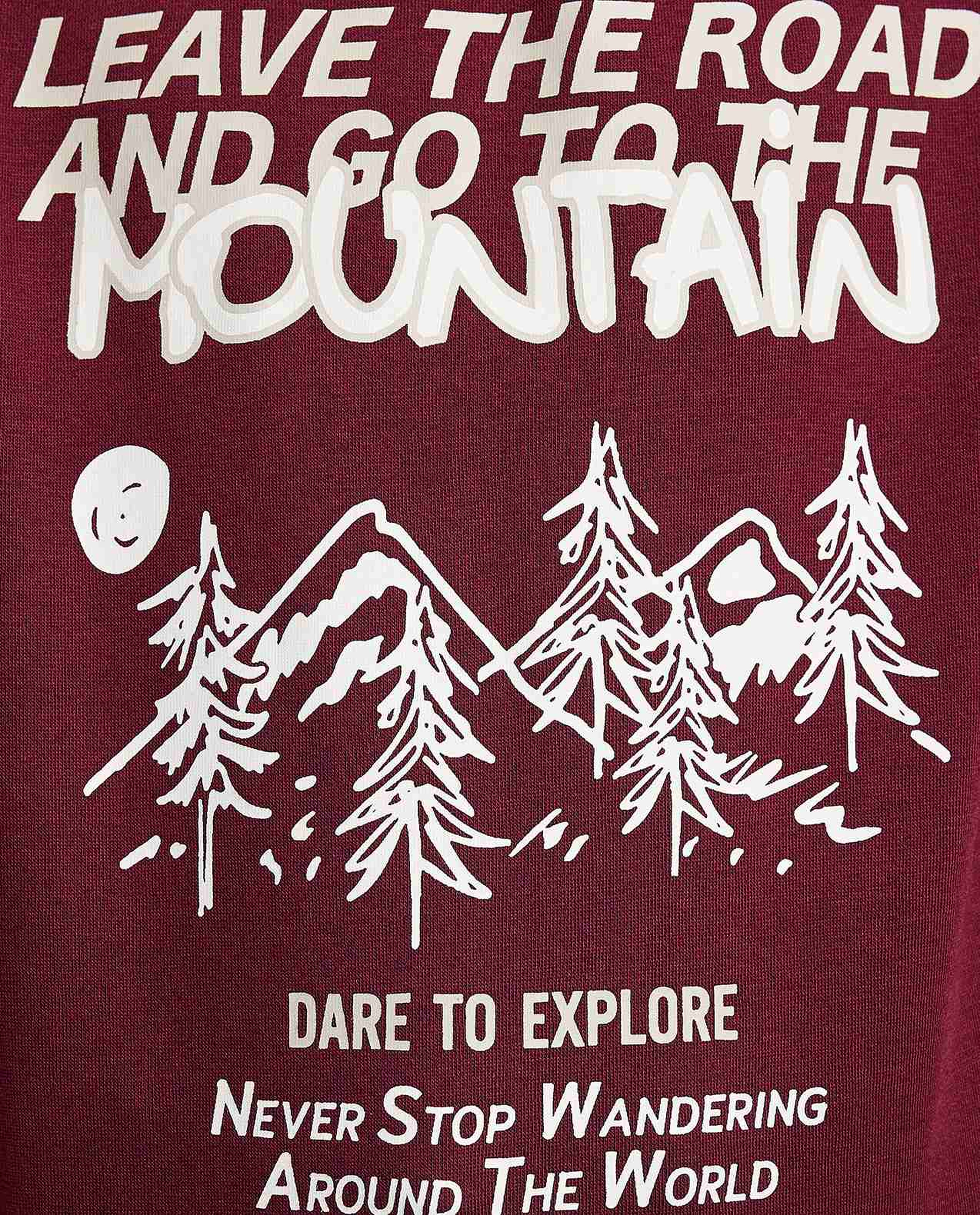 Printed Sweatshirt with Crew Neck and Long Sleeves