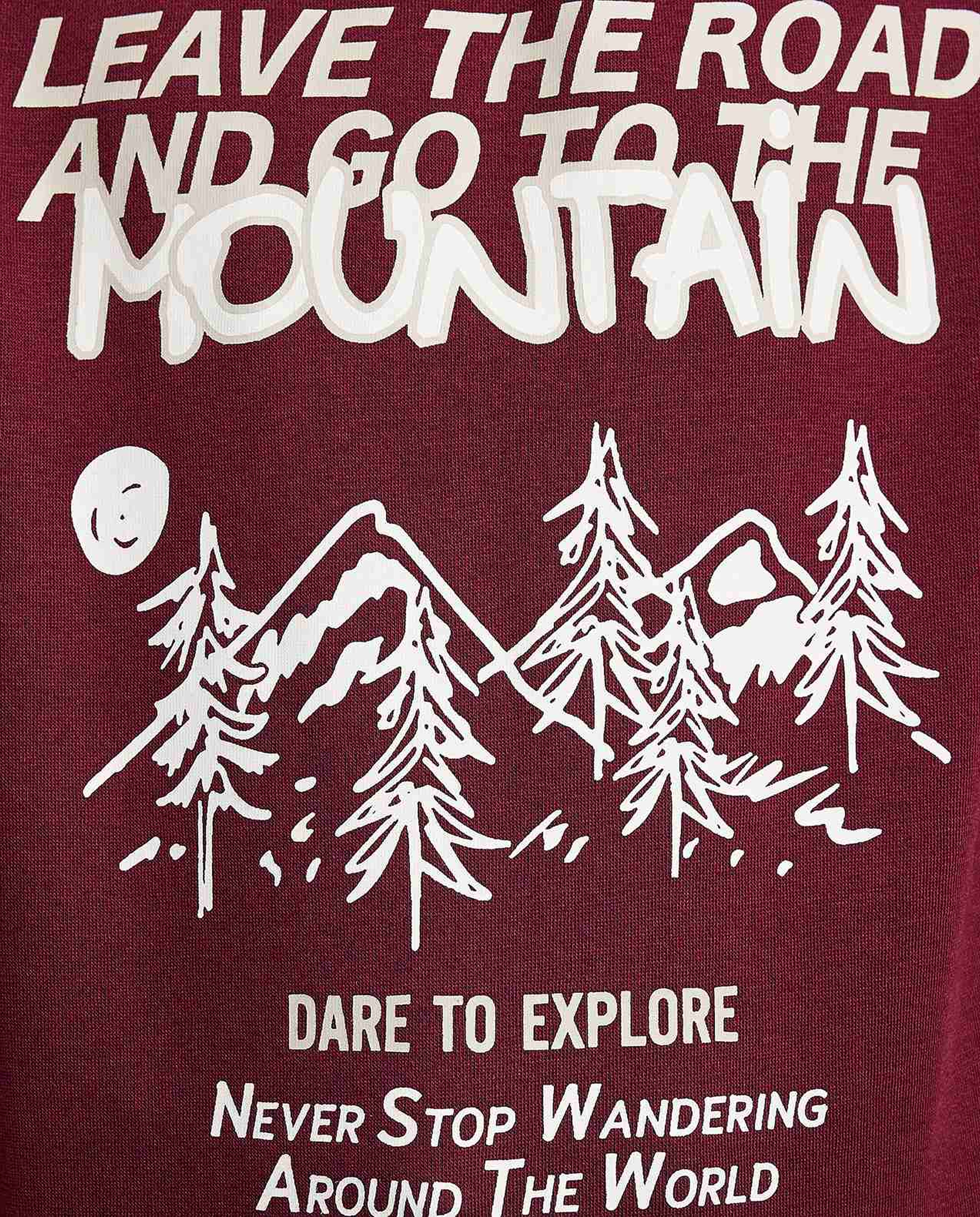 Printed Sweatshirt with Crew Neck and Long Sleeves