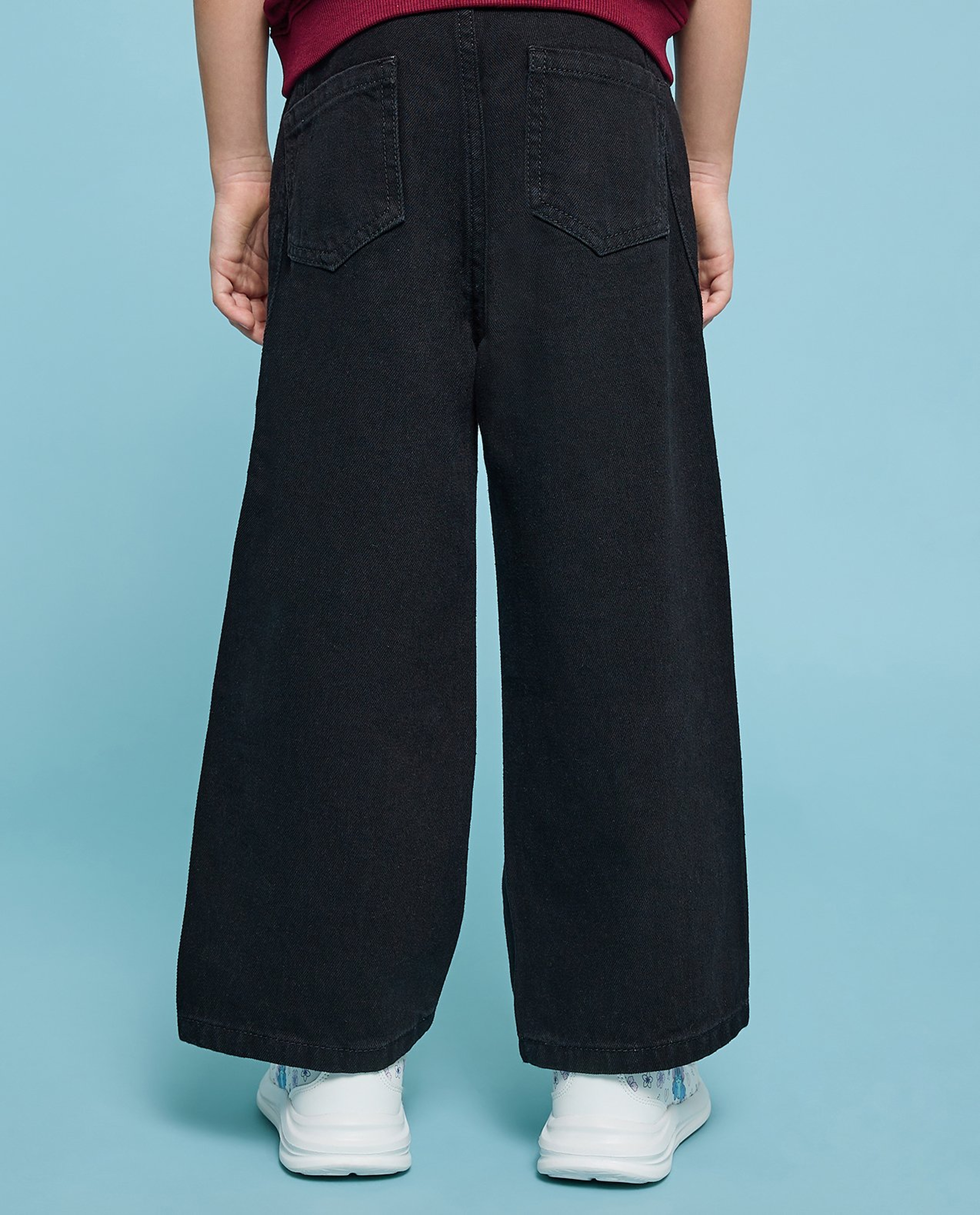 Hello Kitty Flared Jeans with Button Closure