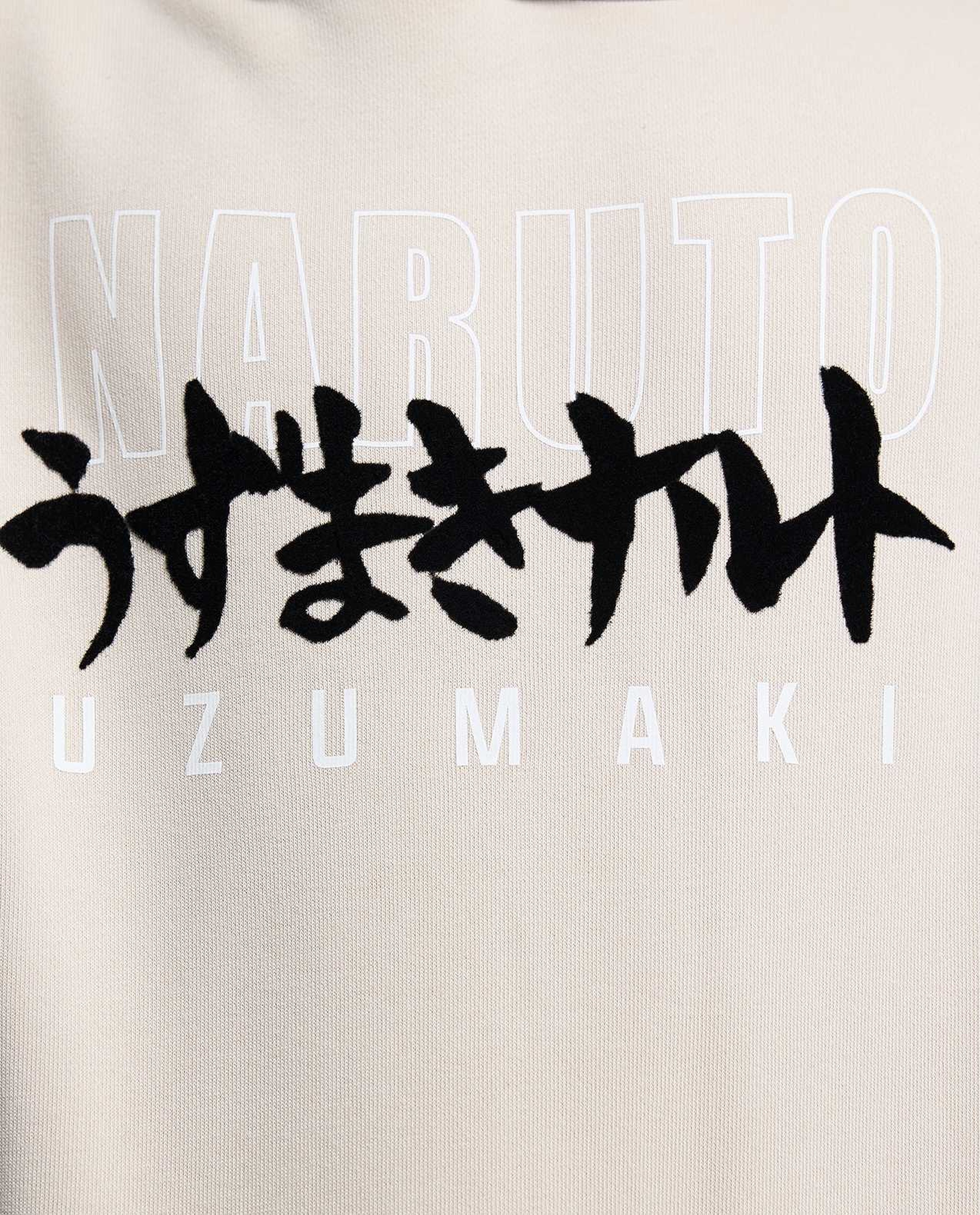 Naruto Printed Hoodie with Long Sleeves