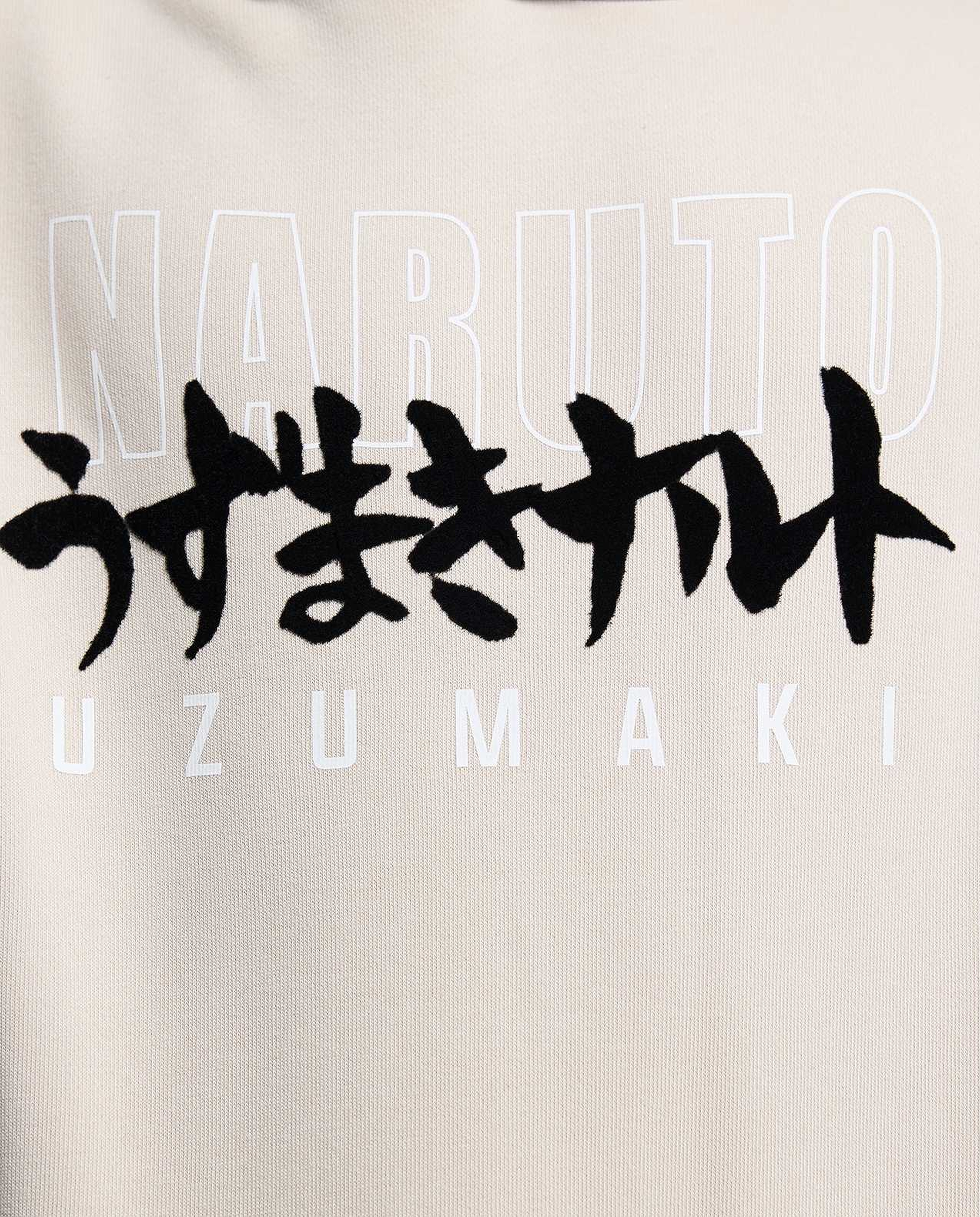 Naruto Printed Hoodie with Long Sleeves
