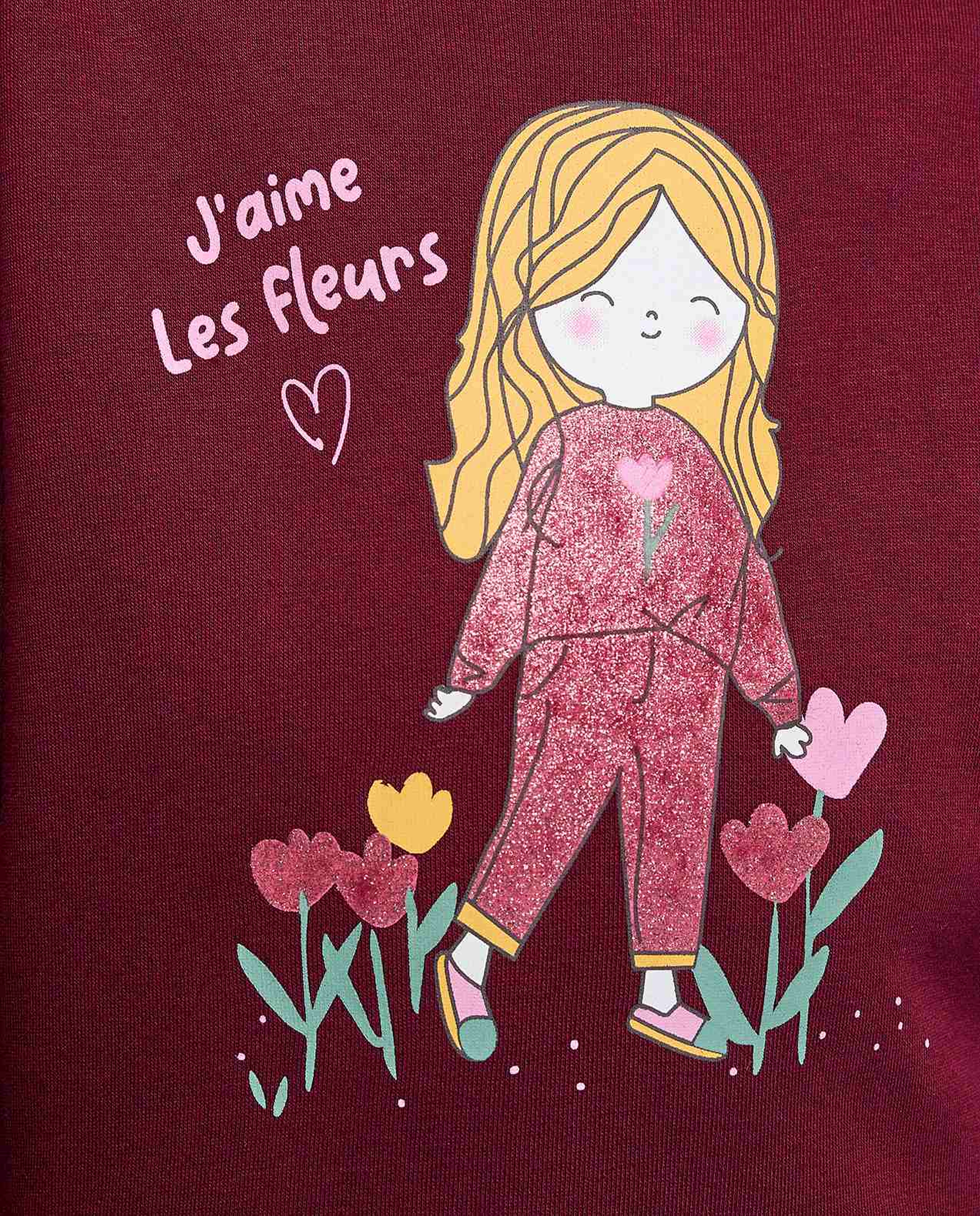 Printed Sweatshirt with Crew Neck and Long Sleeves