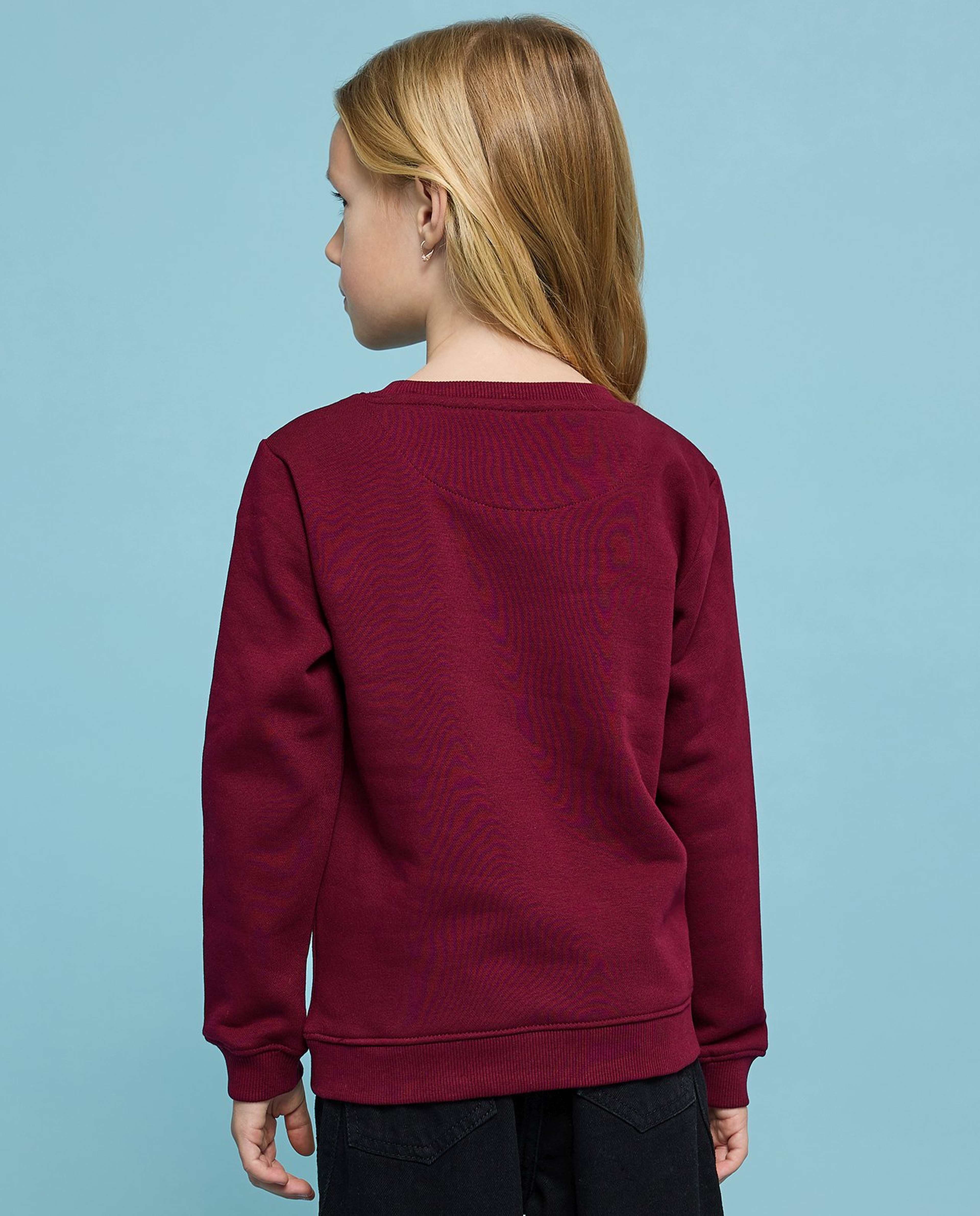 Printed Sweatshirt with Crew Neck and Long Sleeves