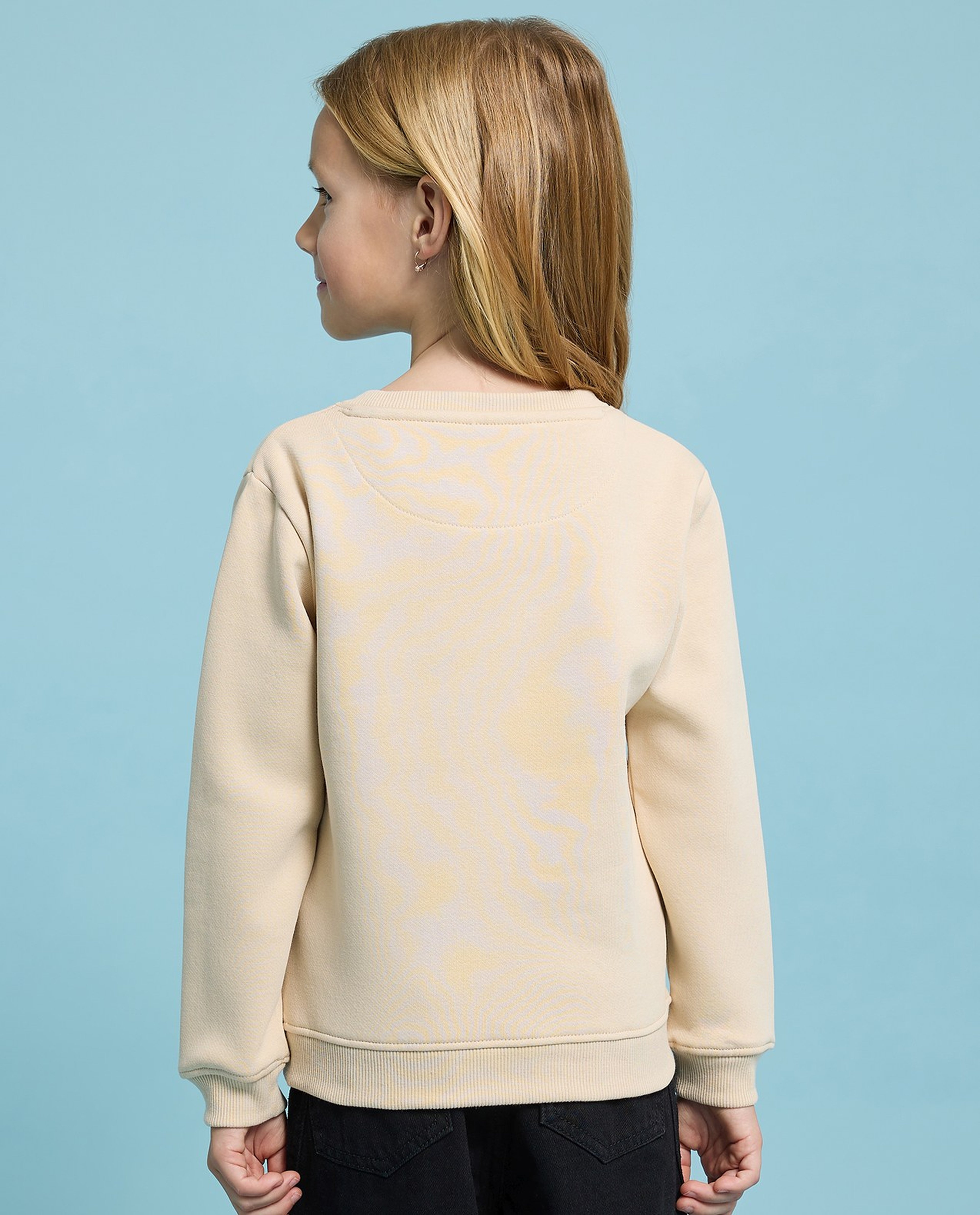 Printed Sweatshirt with Crew Neck and Long Sleeves