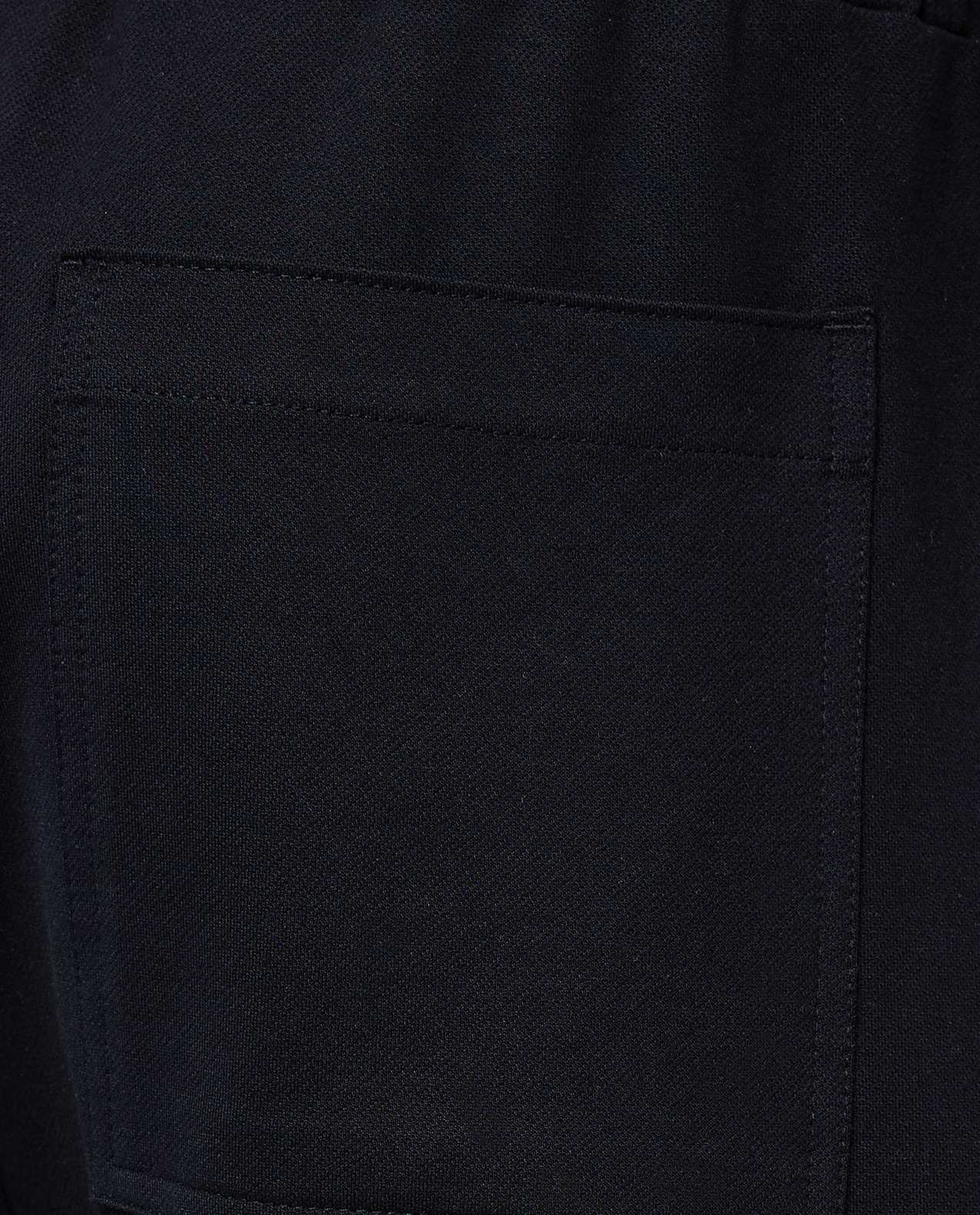 Solid Cargo Pants with Elastic Waist