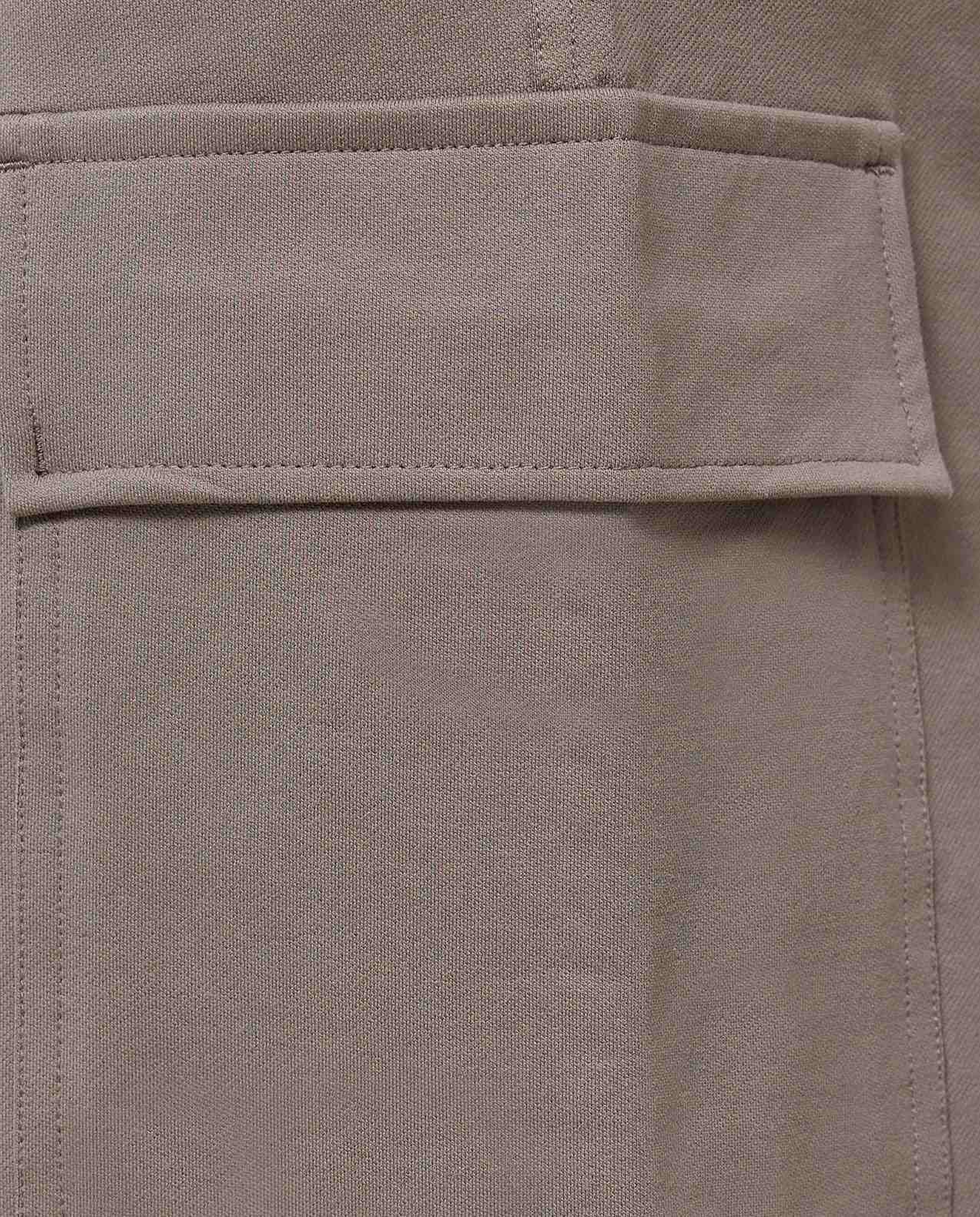 Solid Cargo Pants with Elastic Waist