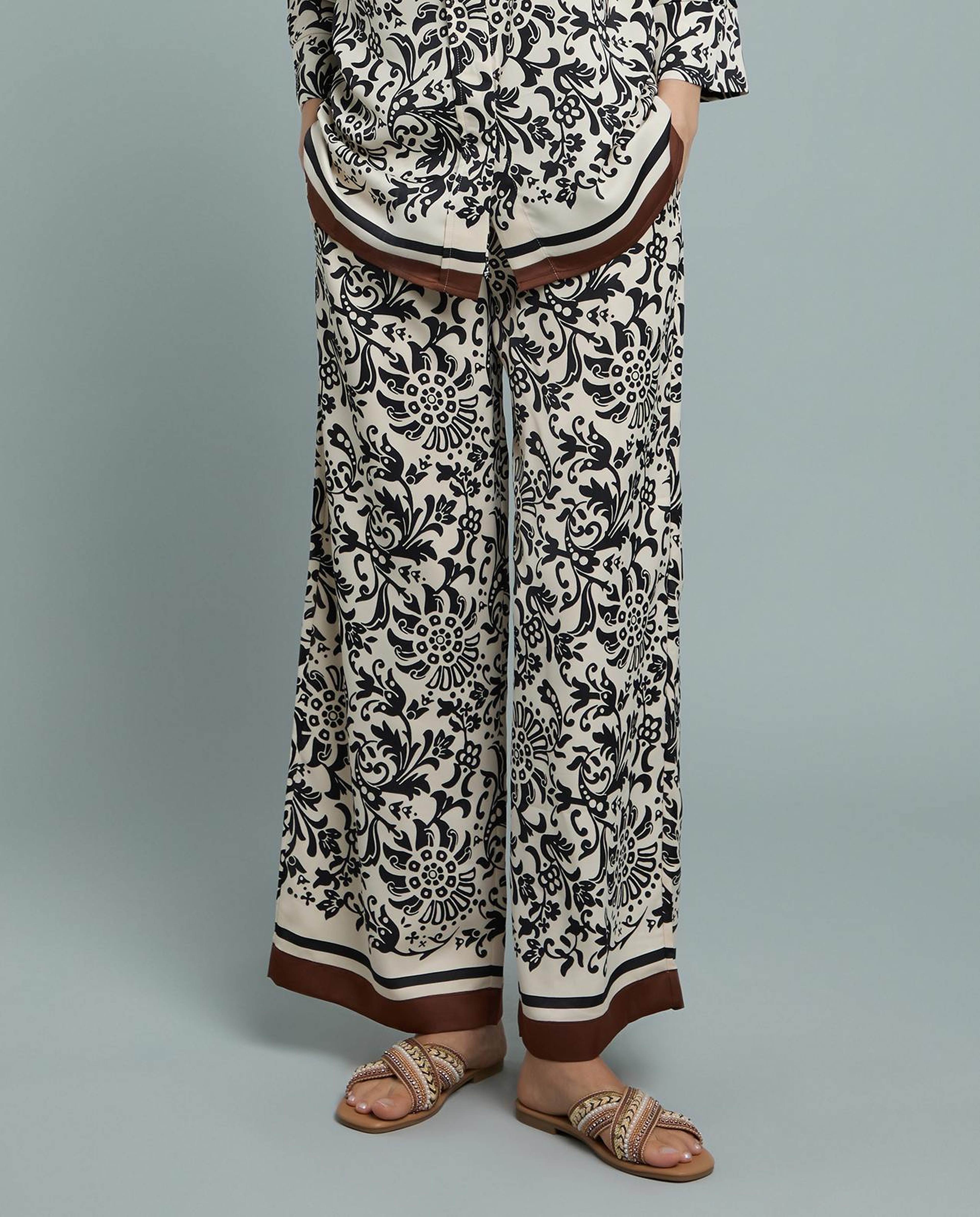 Embellished Flat Sandals