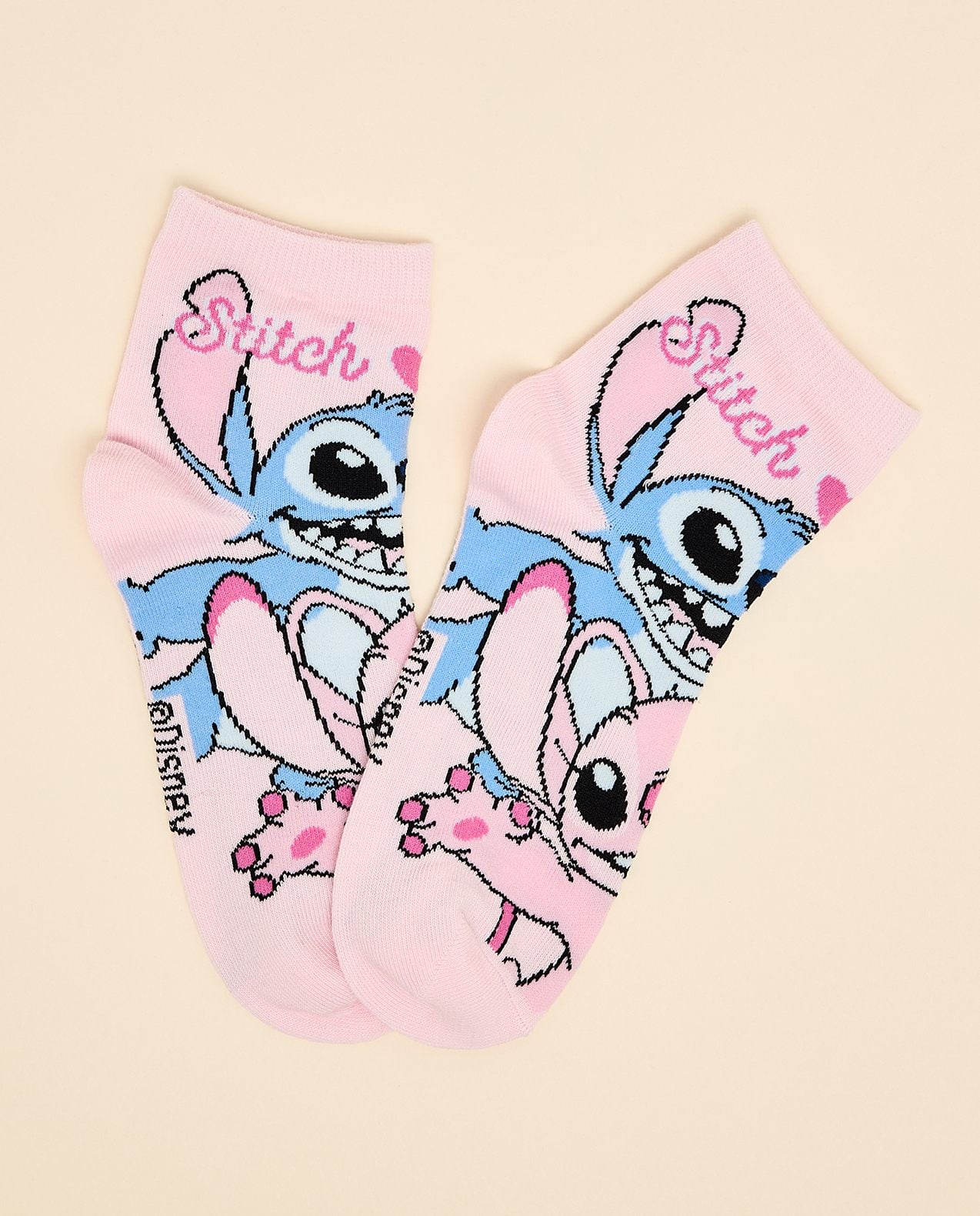 3 Pack Angel & Stitch Print Ankle Socks