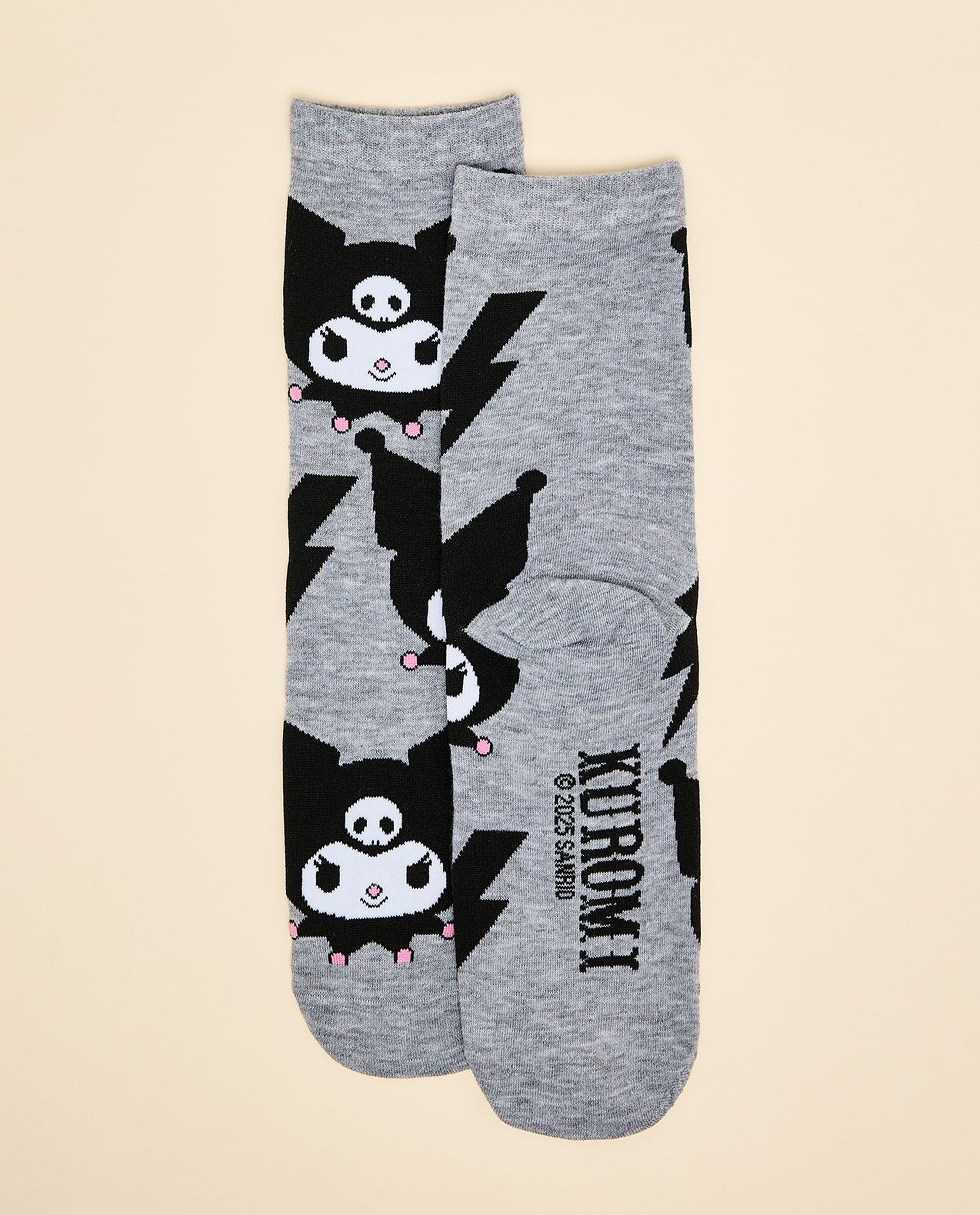 2 Pack Kuromi Print Ankle Socks