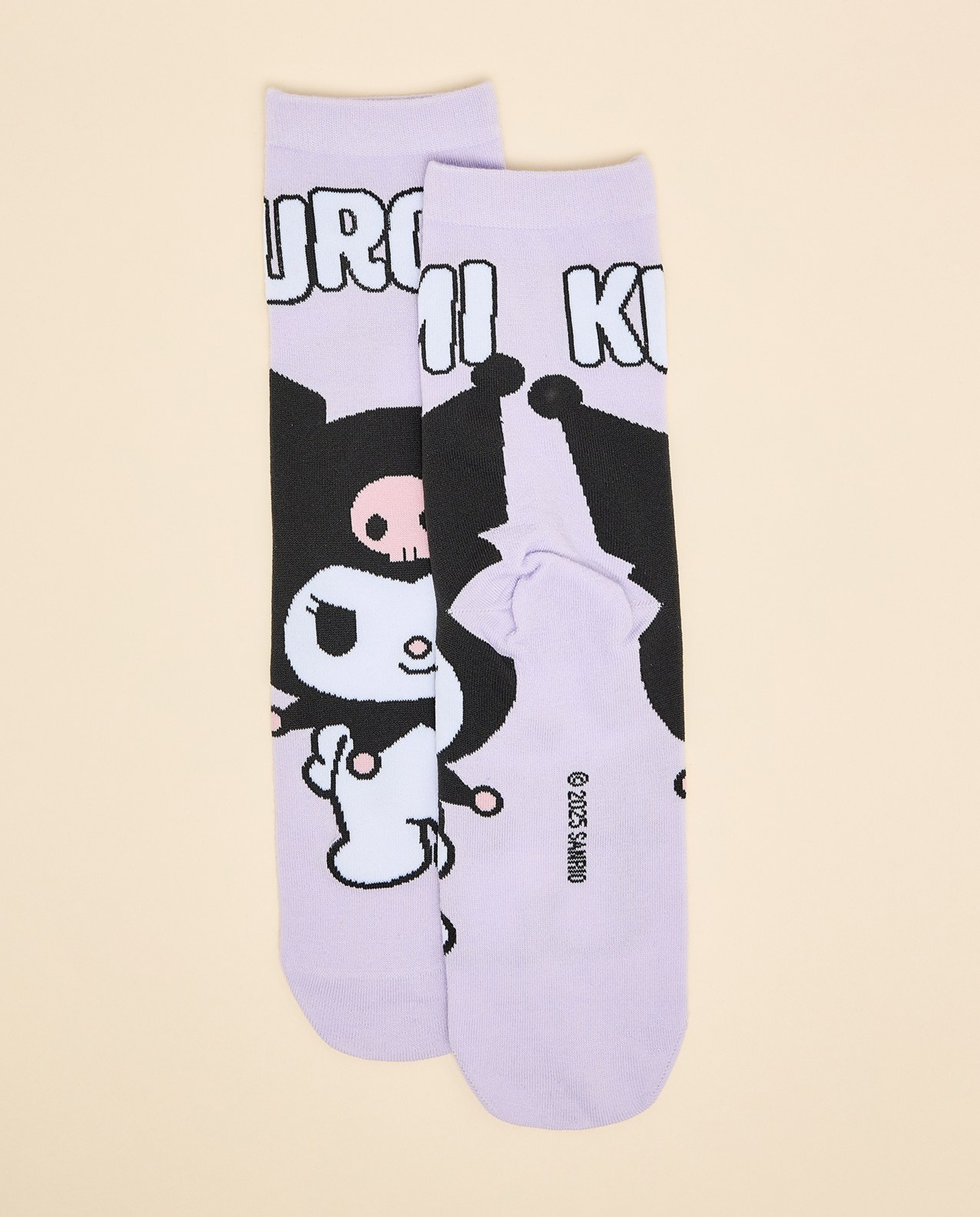 2 Pack Kuromi Print Ankle Socks