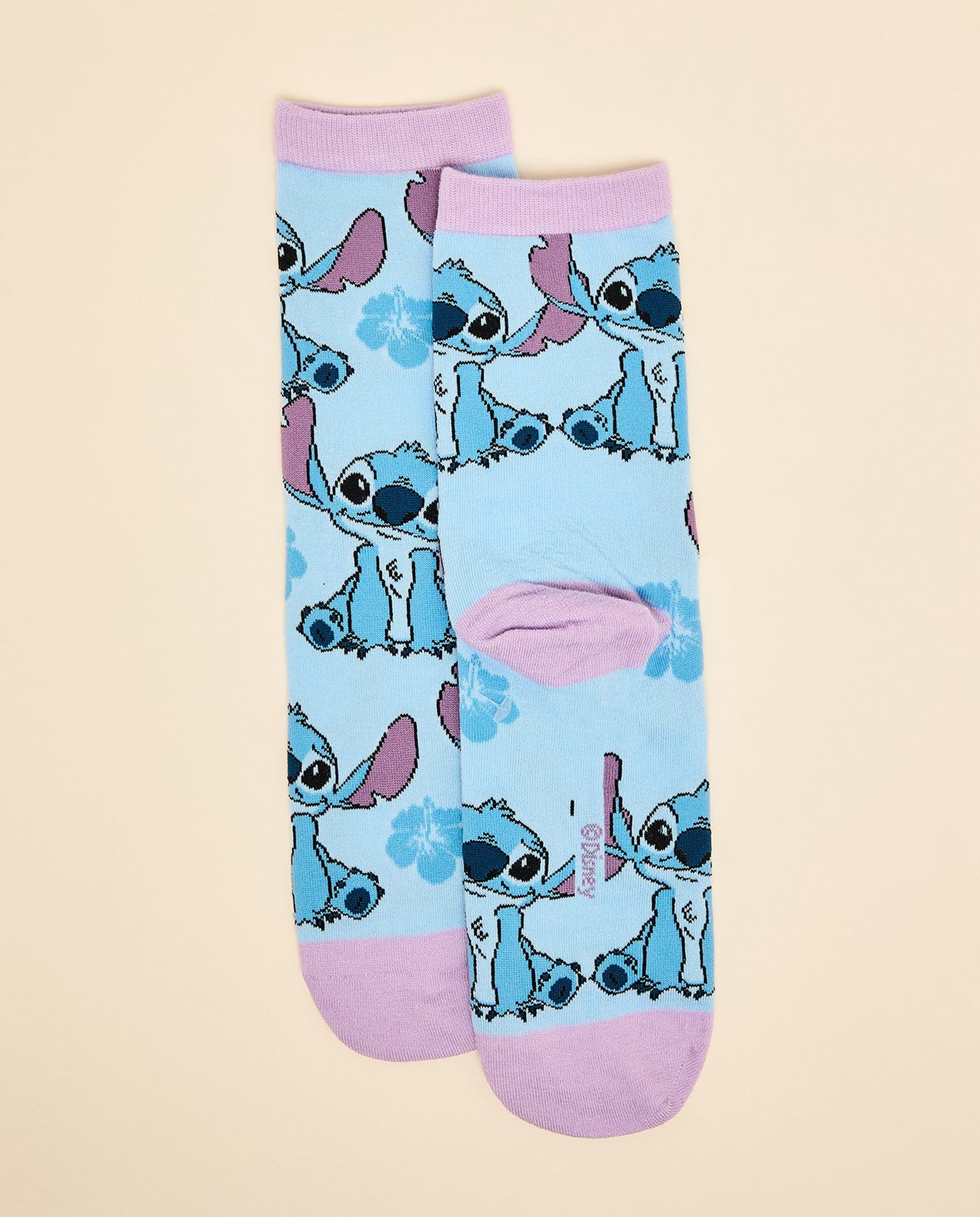 2 Pack Stitch Print Ankle Socks