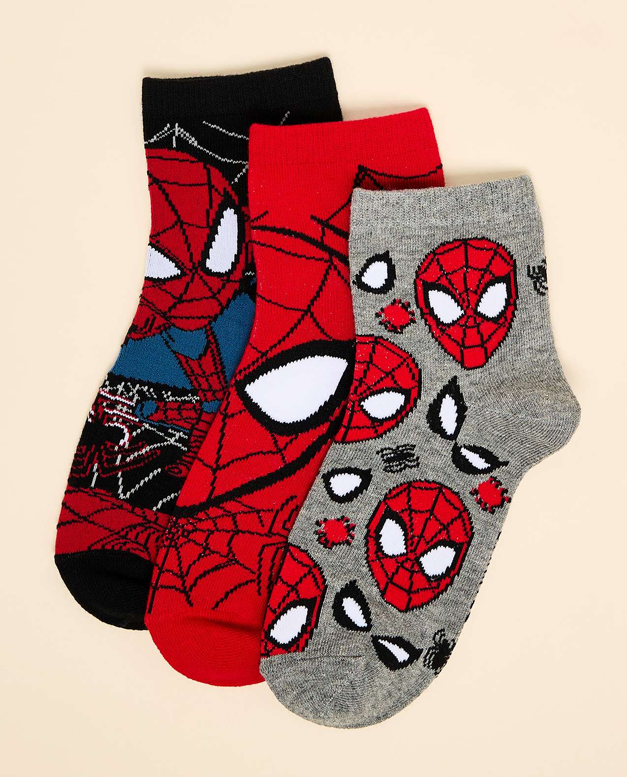 3 Pack Spider-Man Ankle Socks