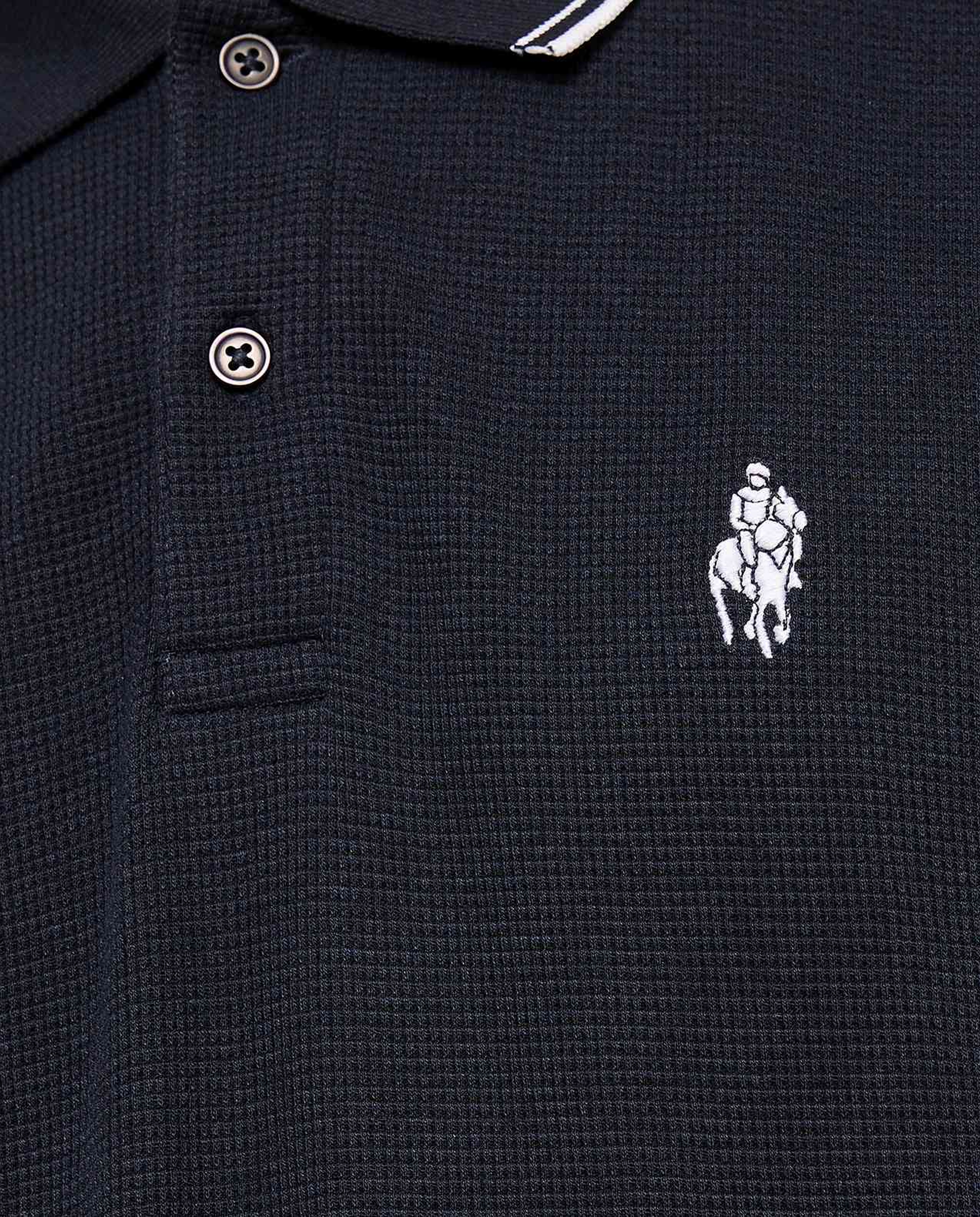 Logo Embroidered Polo T-Shirt with Short Sleeves