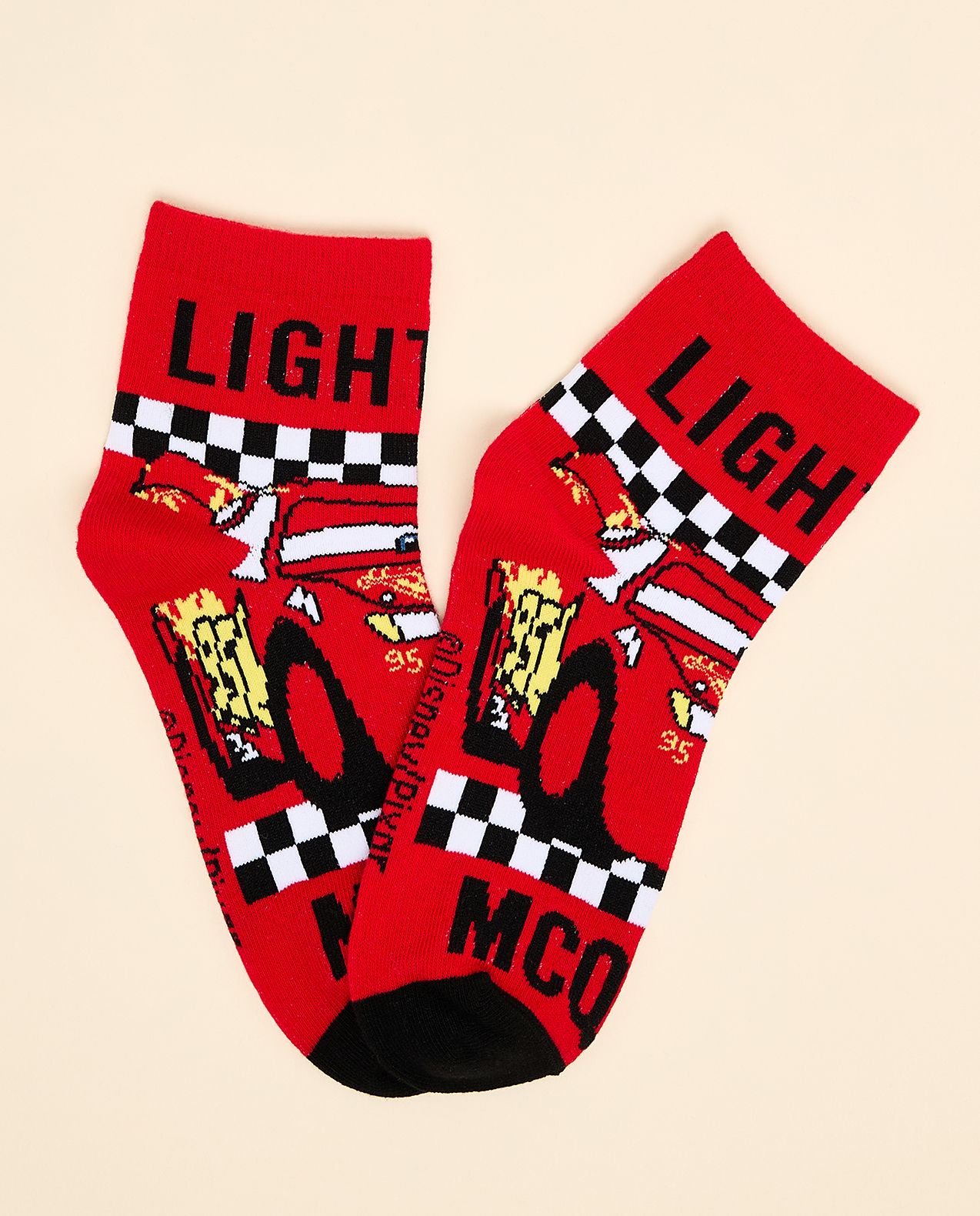 3 Pack Cars Print Ankle Socks