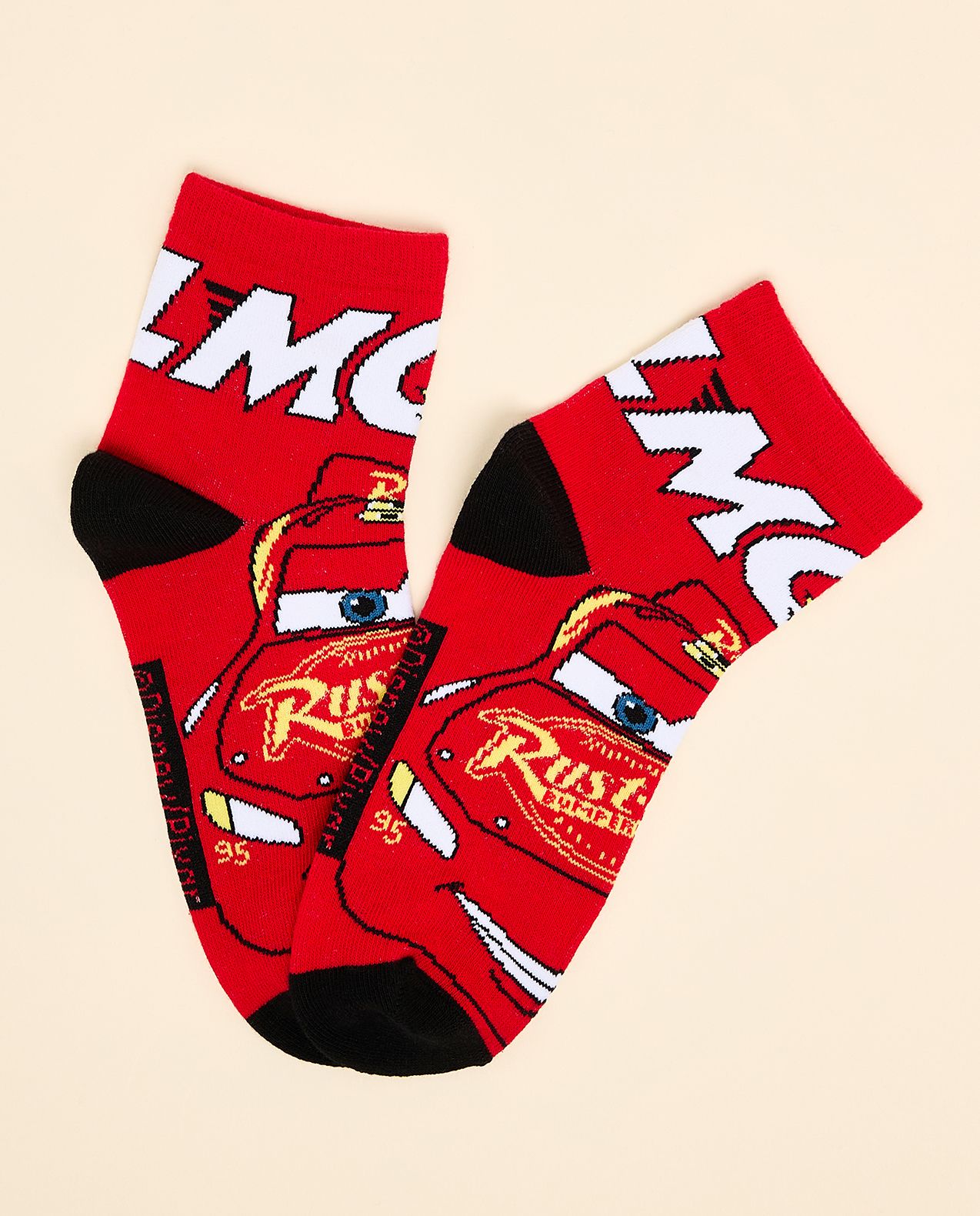 3 Pack Cars Print Ankle Socks