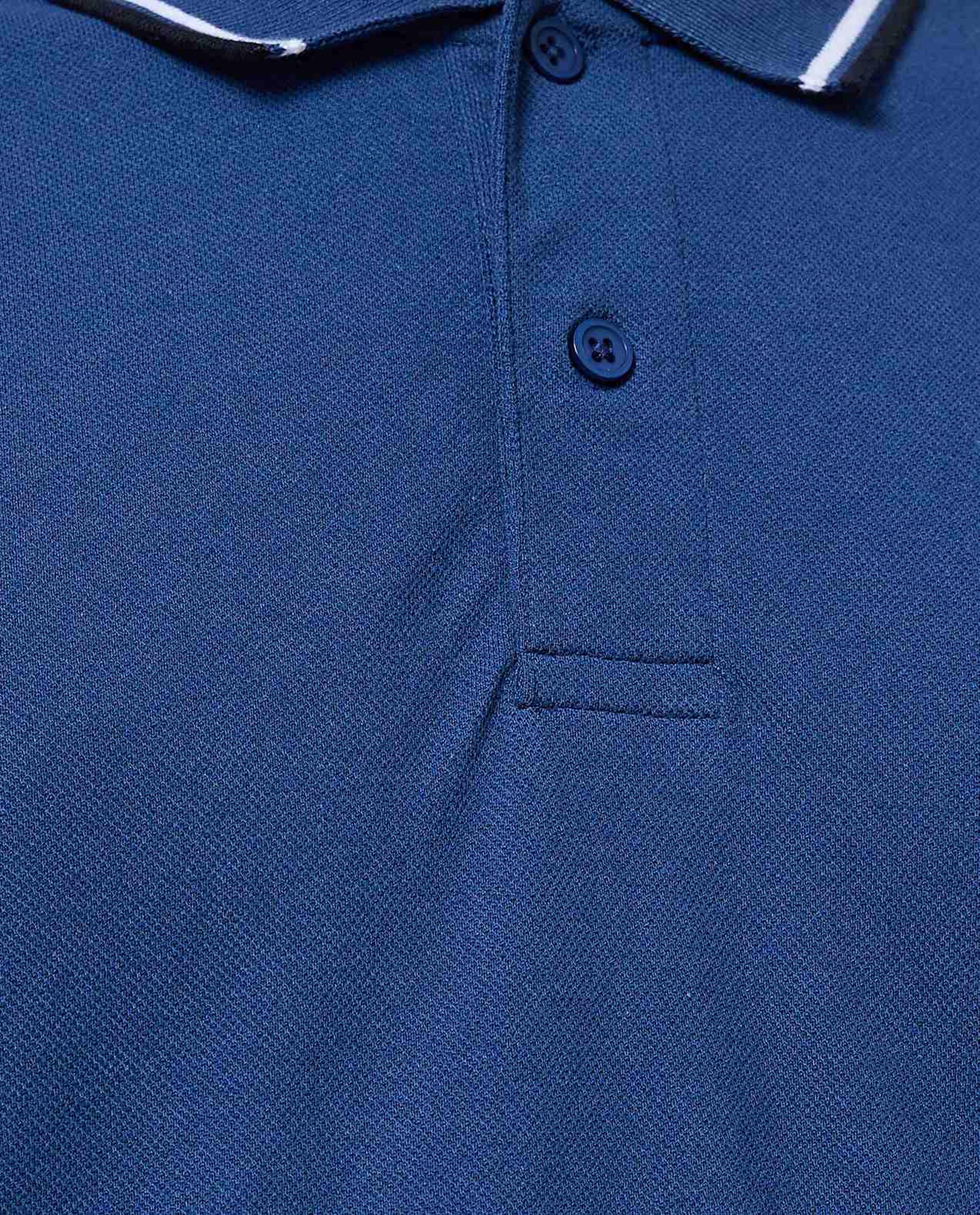 Contrast Tipping Polo T-Shirt with Short Sleeves