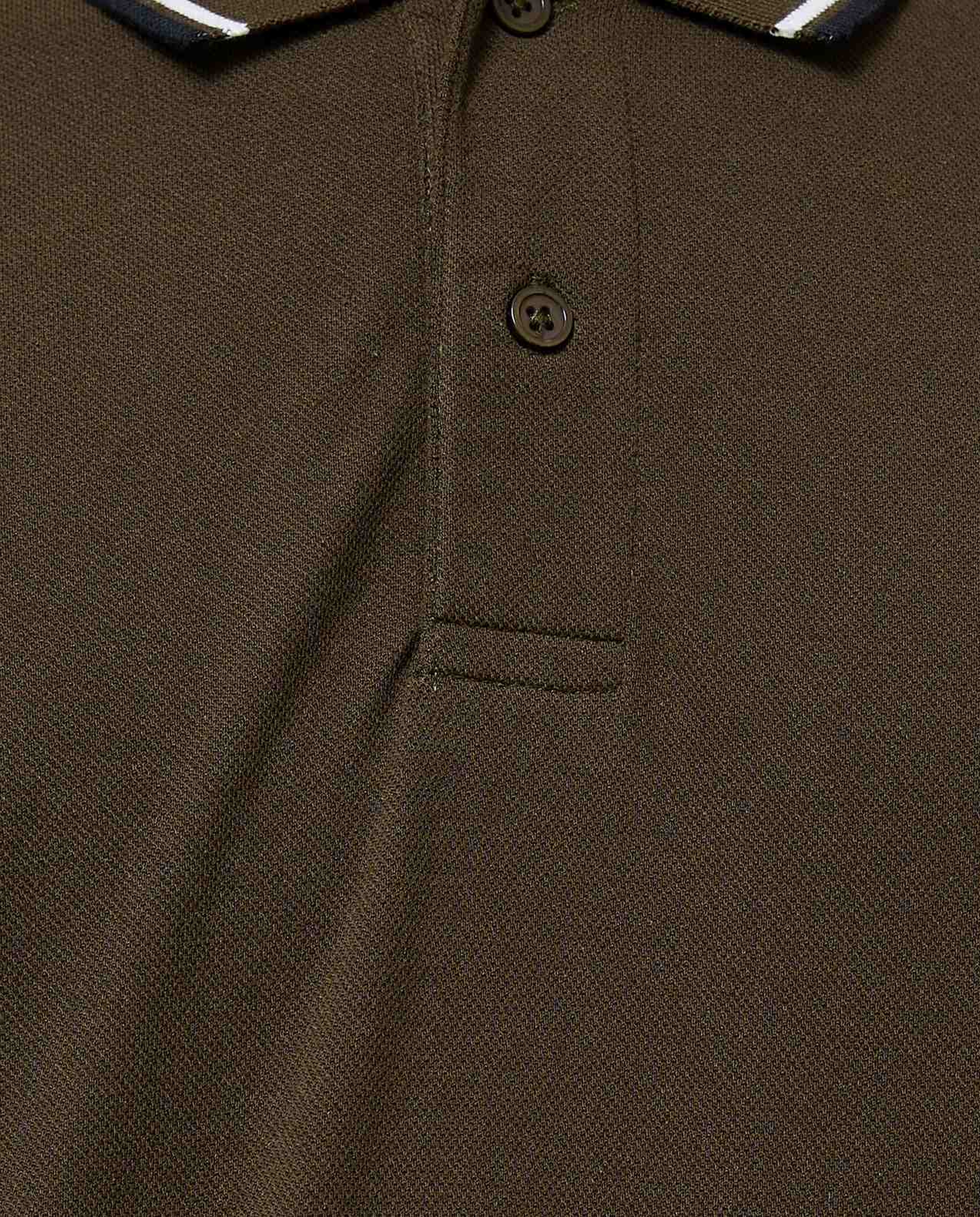 Contrast Tipping Polo T-Shirt with Short Sleeves