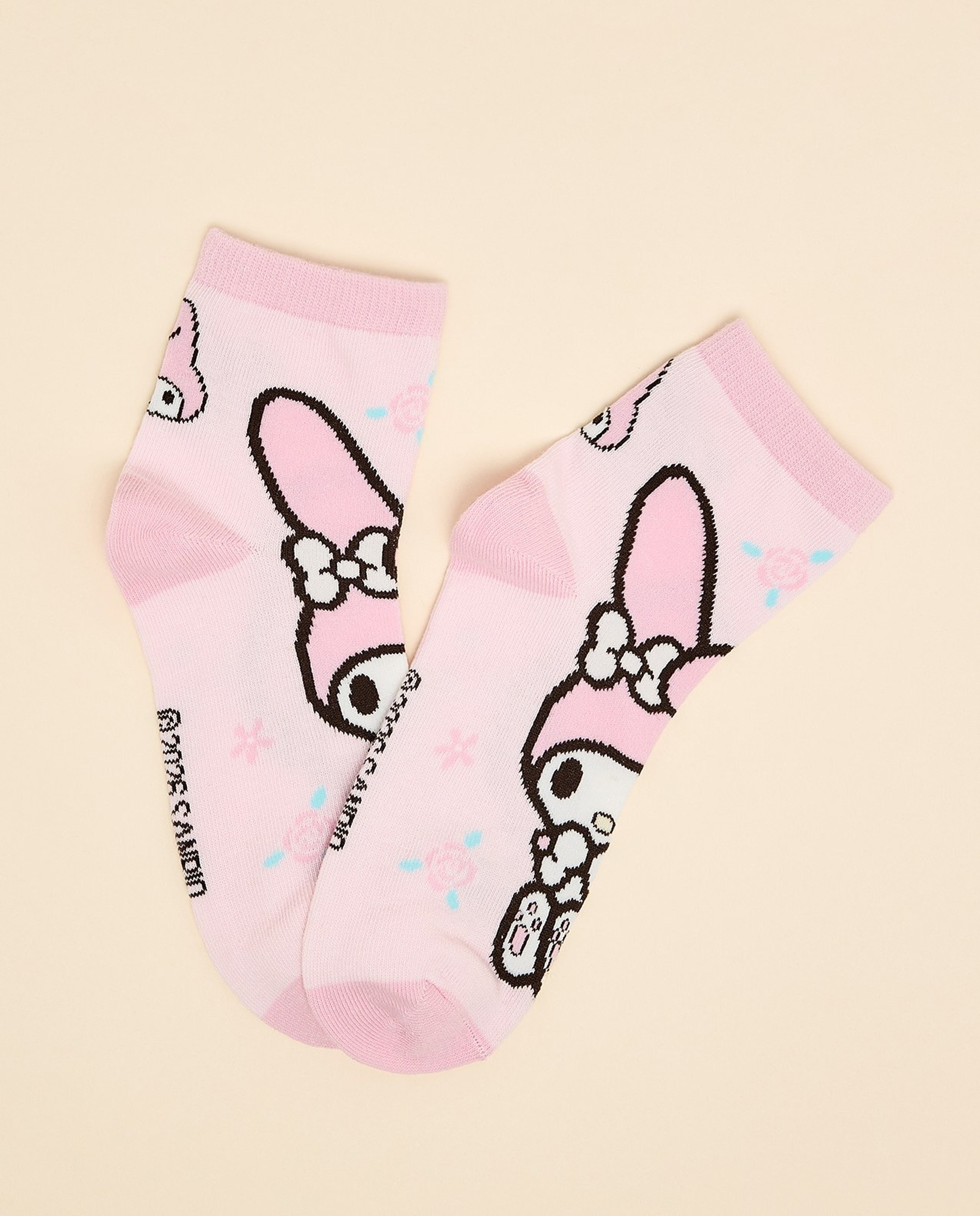 3 Pack My Melody Print Ankle Socks