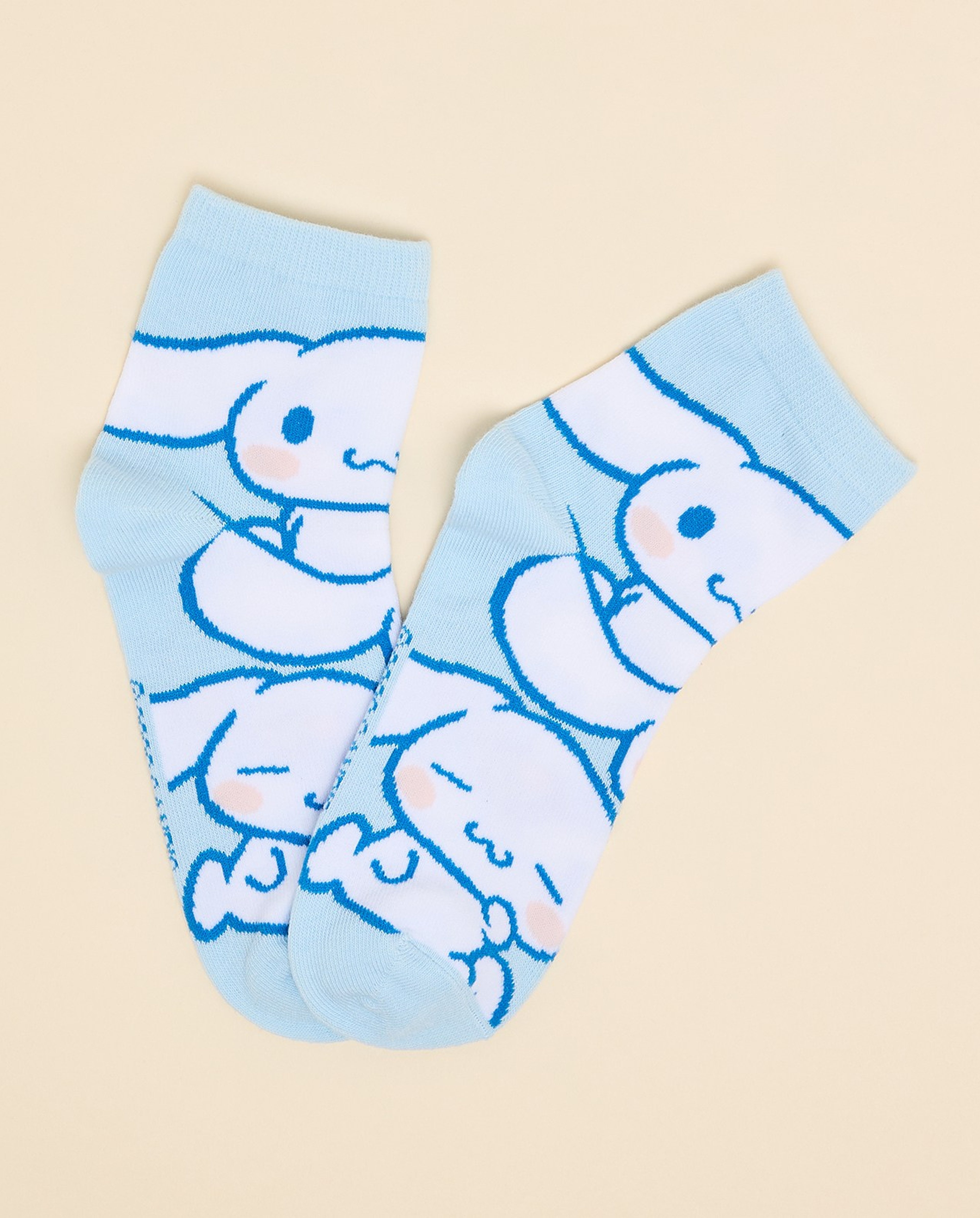 جوارب قصيرة بطبعة سينامورول - 3 أزواج