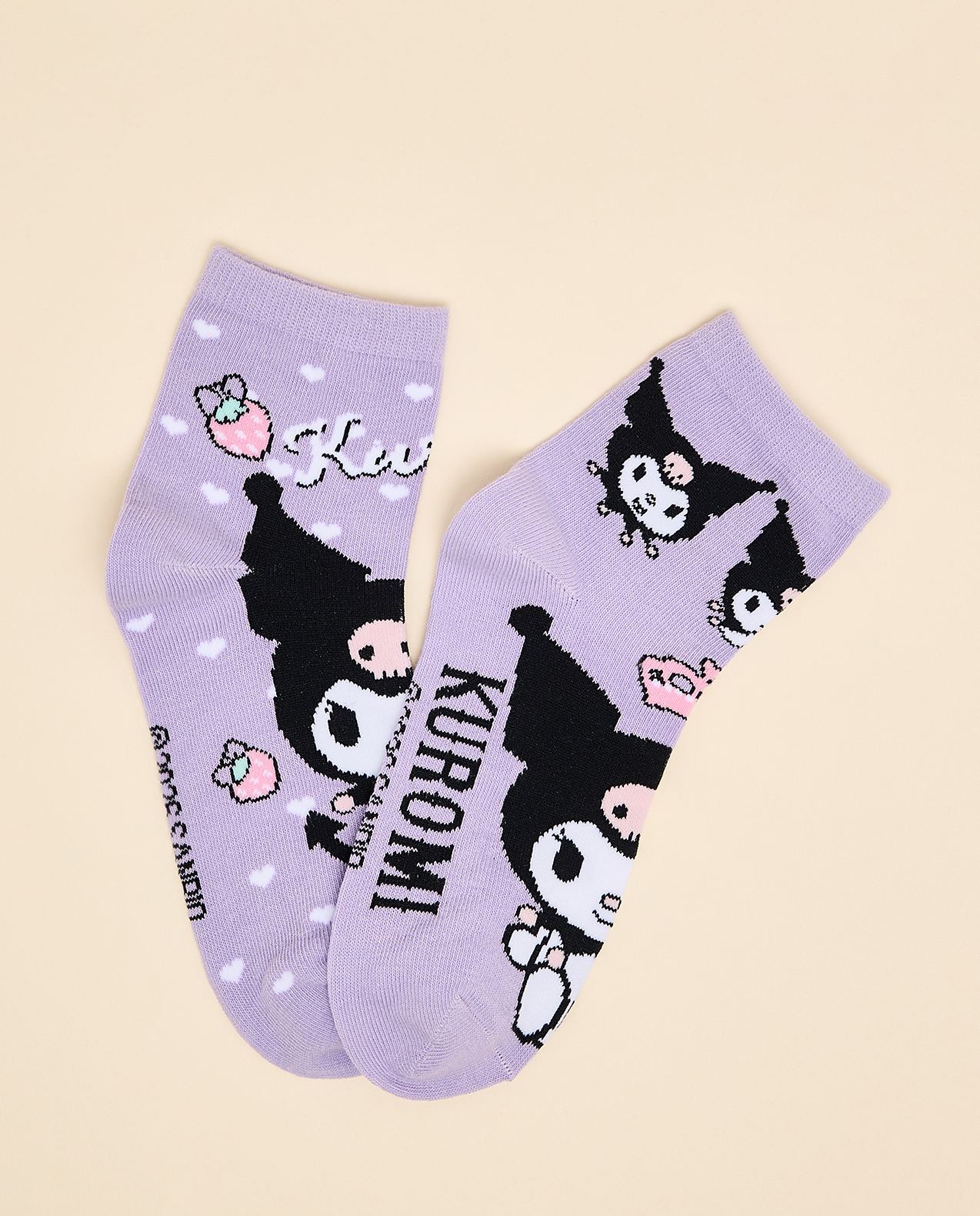 3 Pack Kuromi Print Ankle Socks