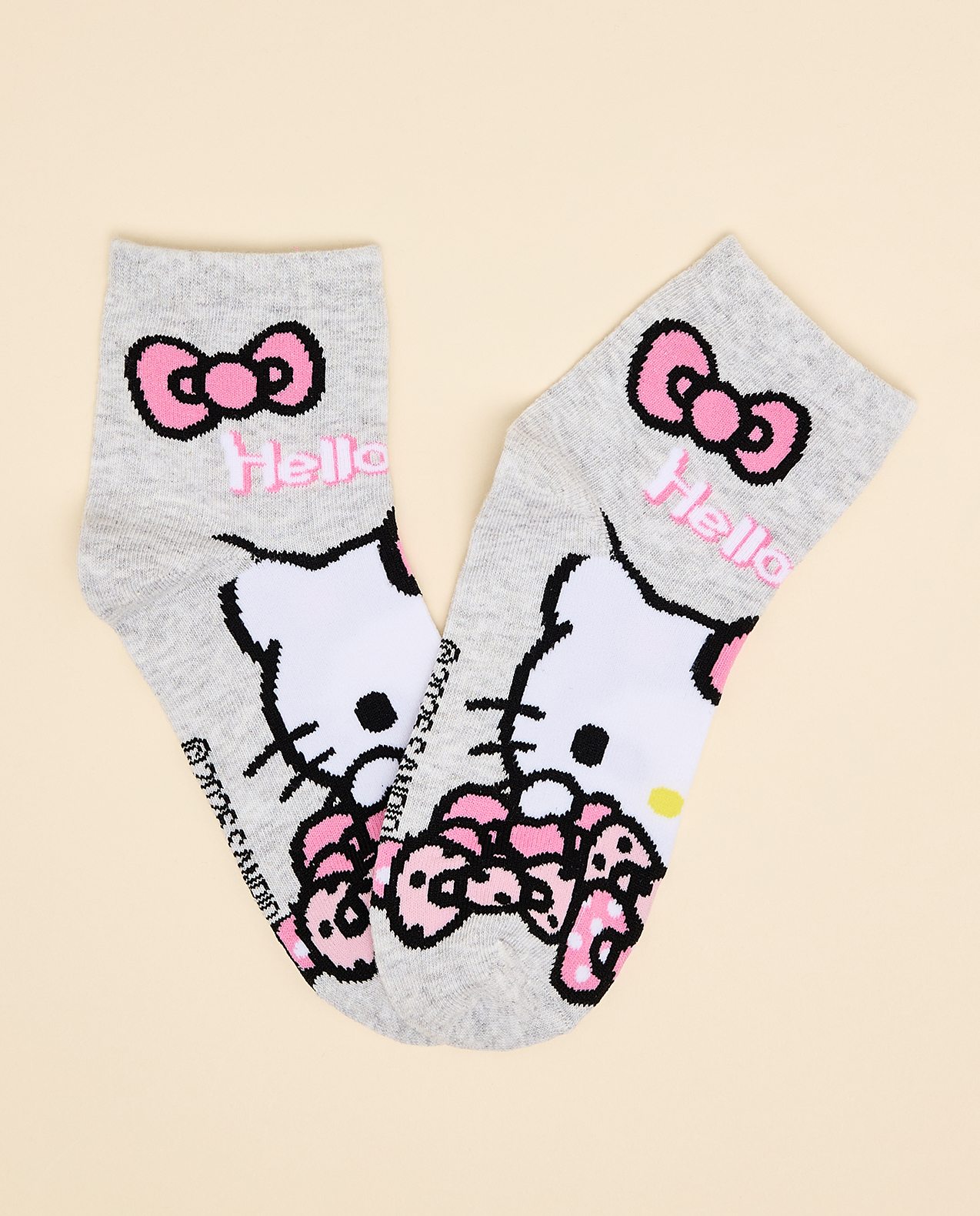 3 Pack Hello Kitty Print Ankle Socks