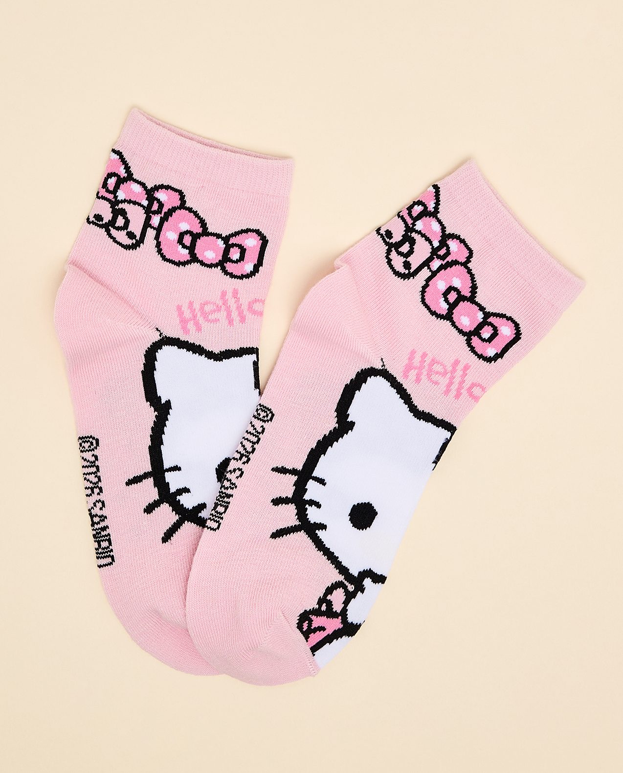 3 Pack Hello Kitty Print Ankle Socks