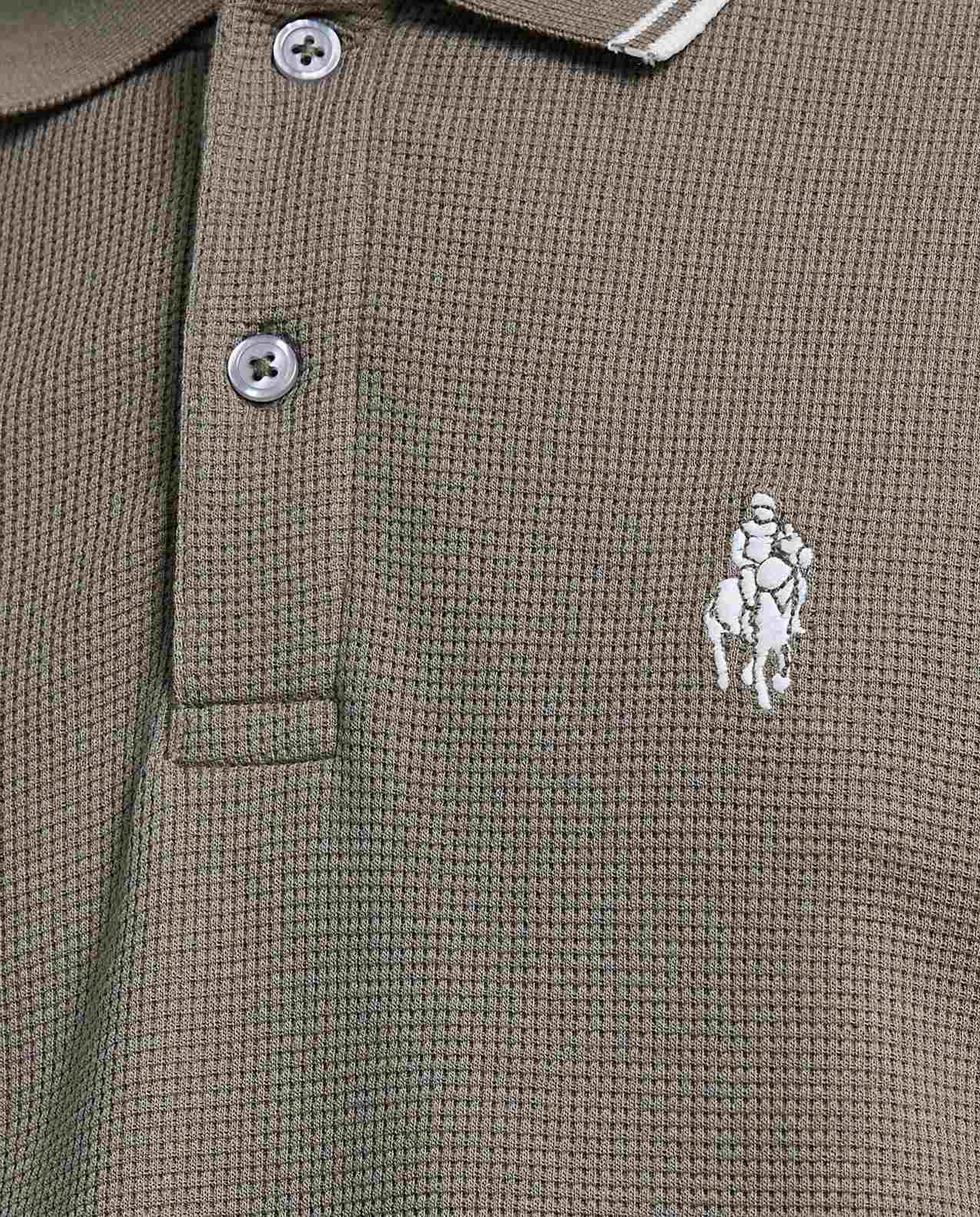 Logo Embroidered Polo T-Shirt with Short Sleeves