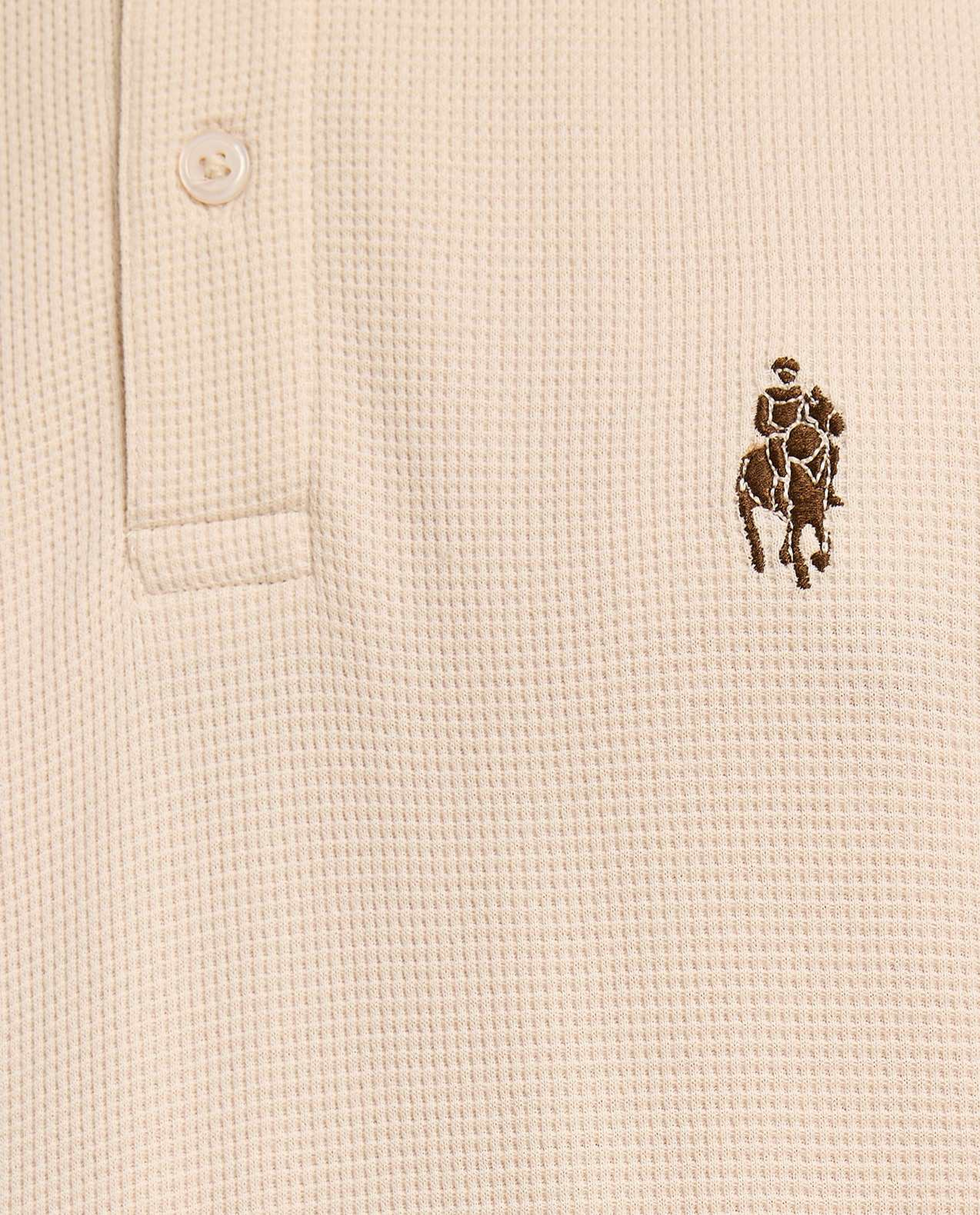 Logo Embroidered Polo T-Shirt with Short Sleeves