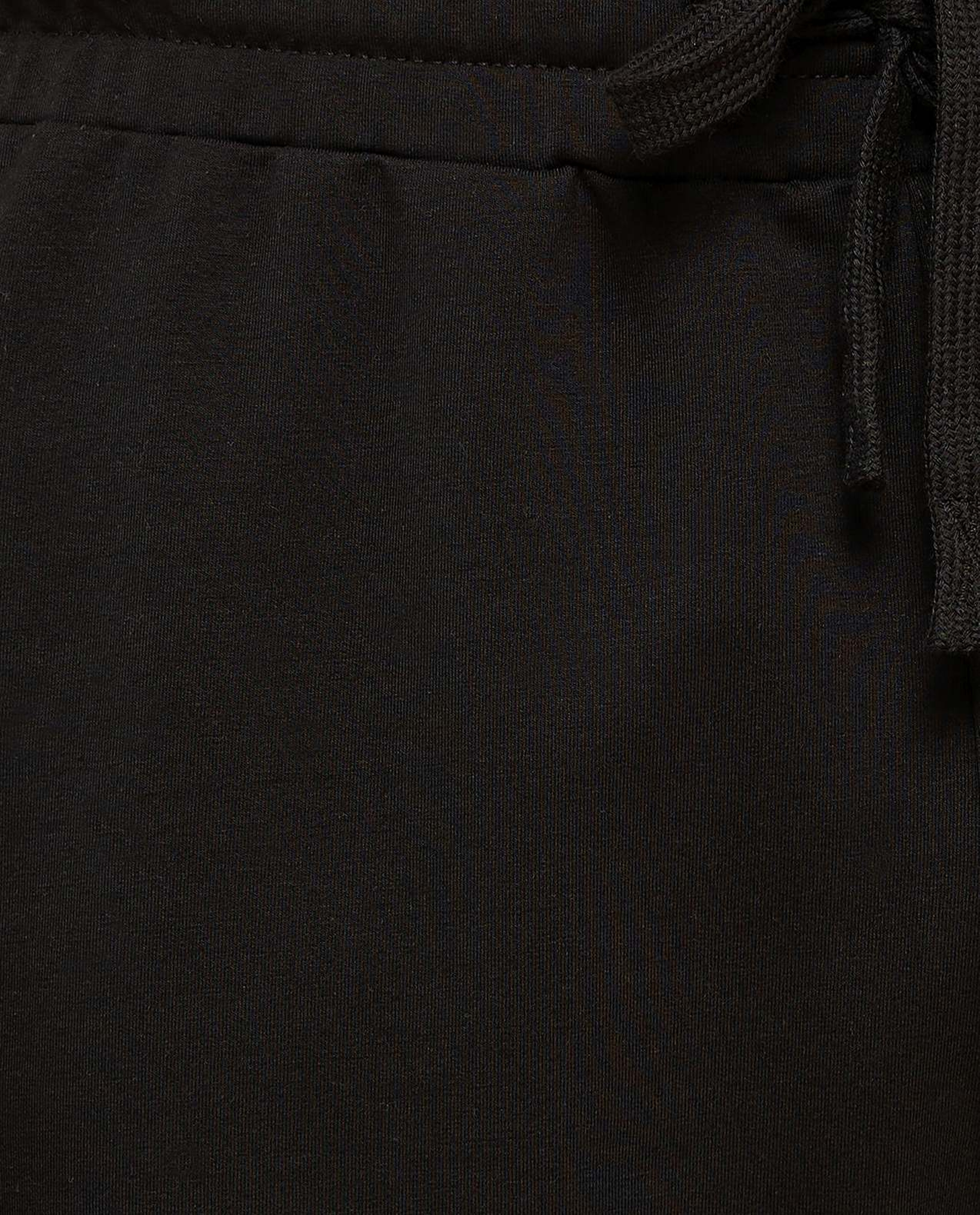 Solid Joggers with Drawstring Waist