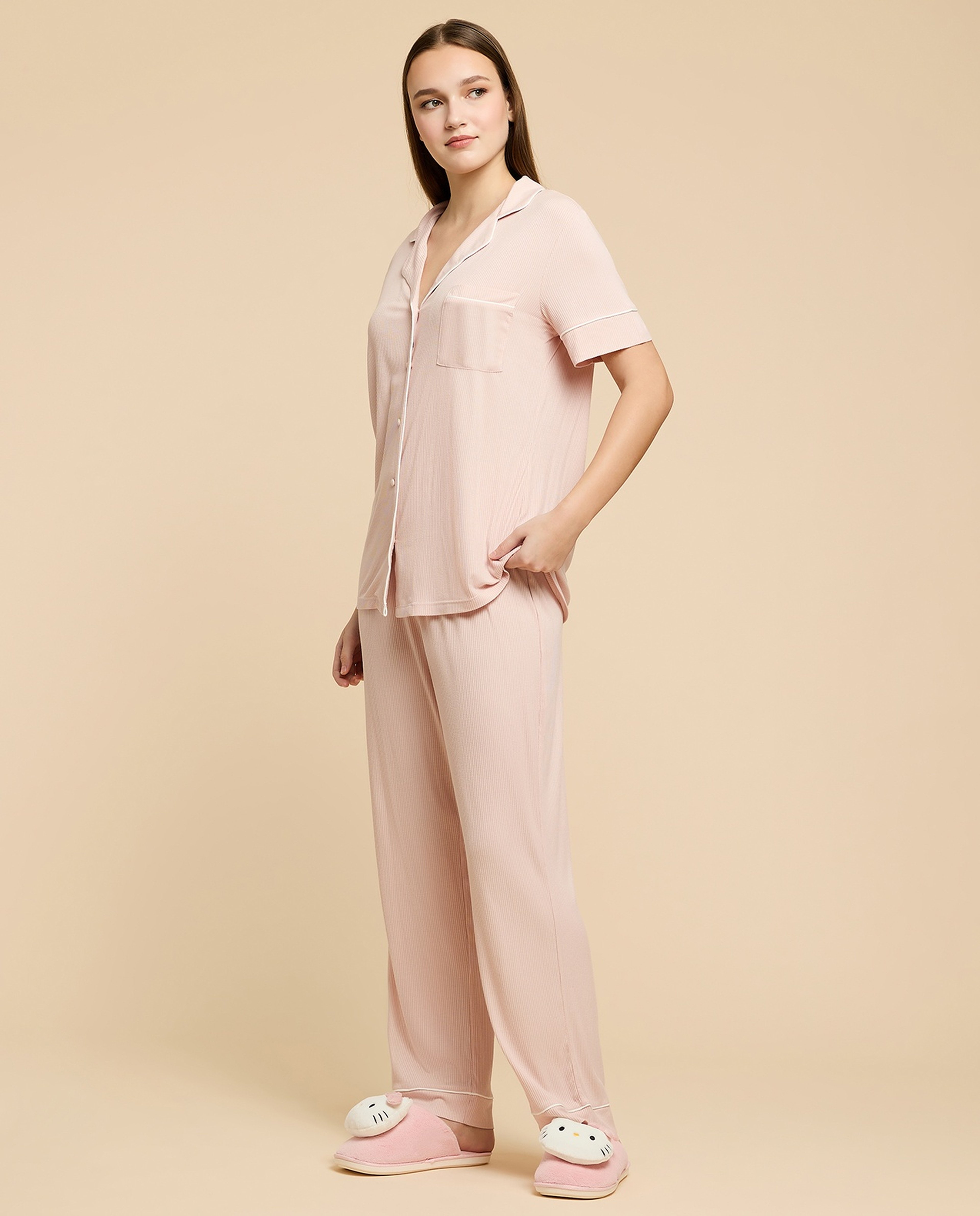 Ribbed Pyjama Set