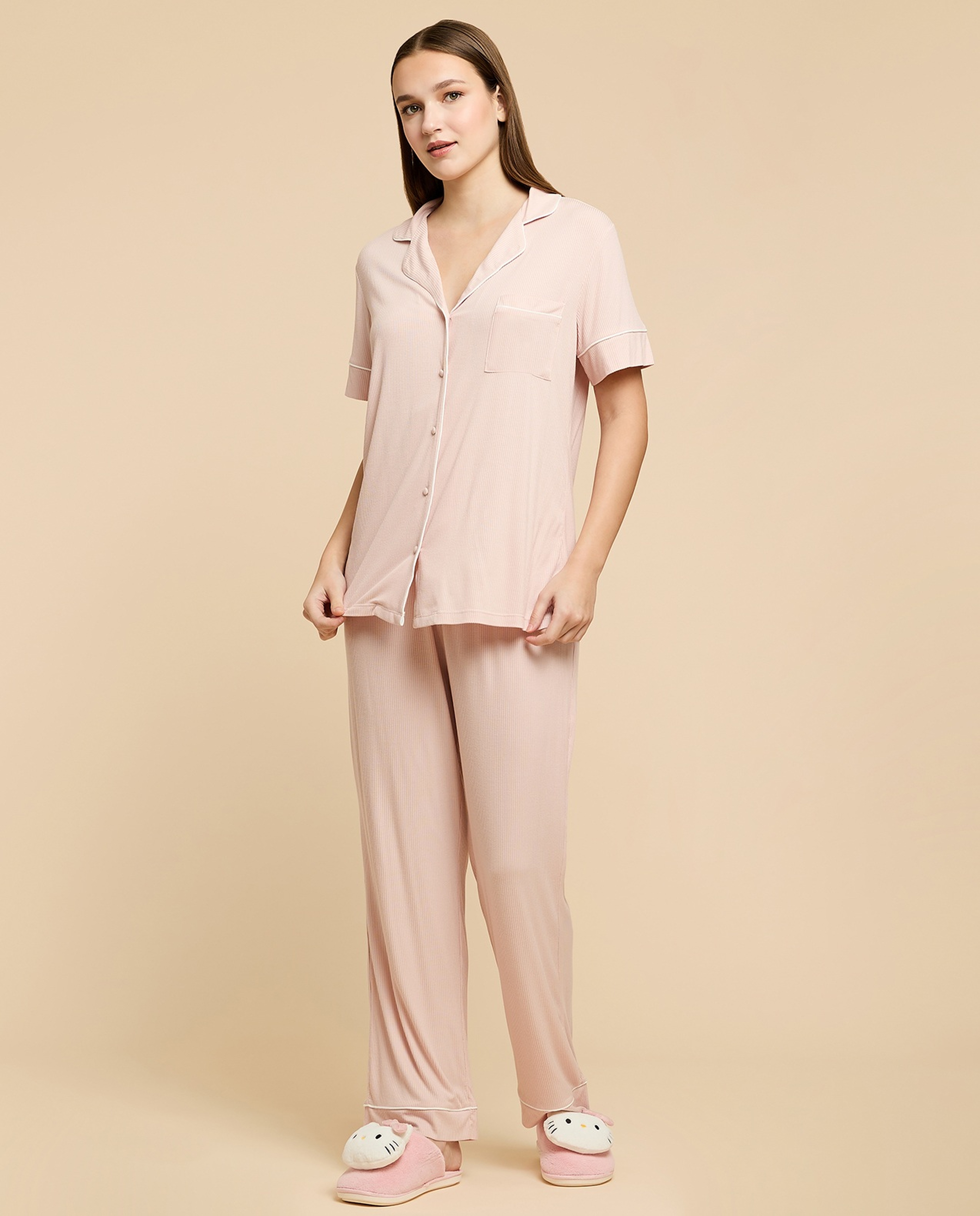 Ribbed Pyjama Set
