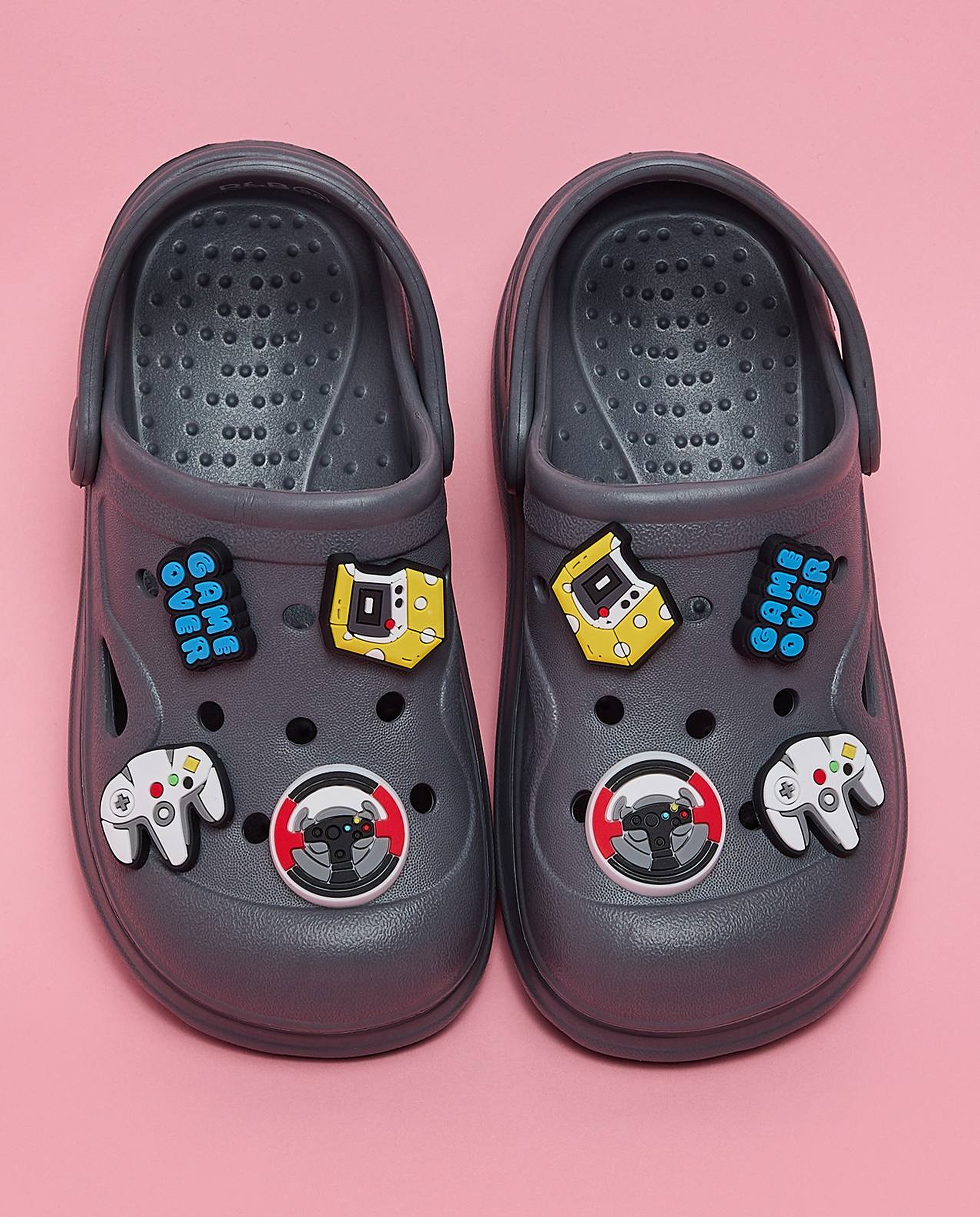 Charm Detail Slingback Clogs