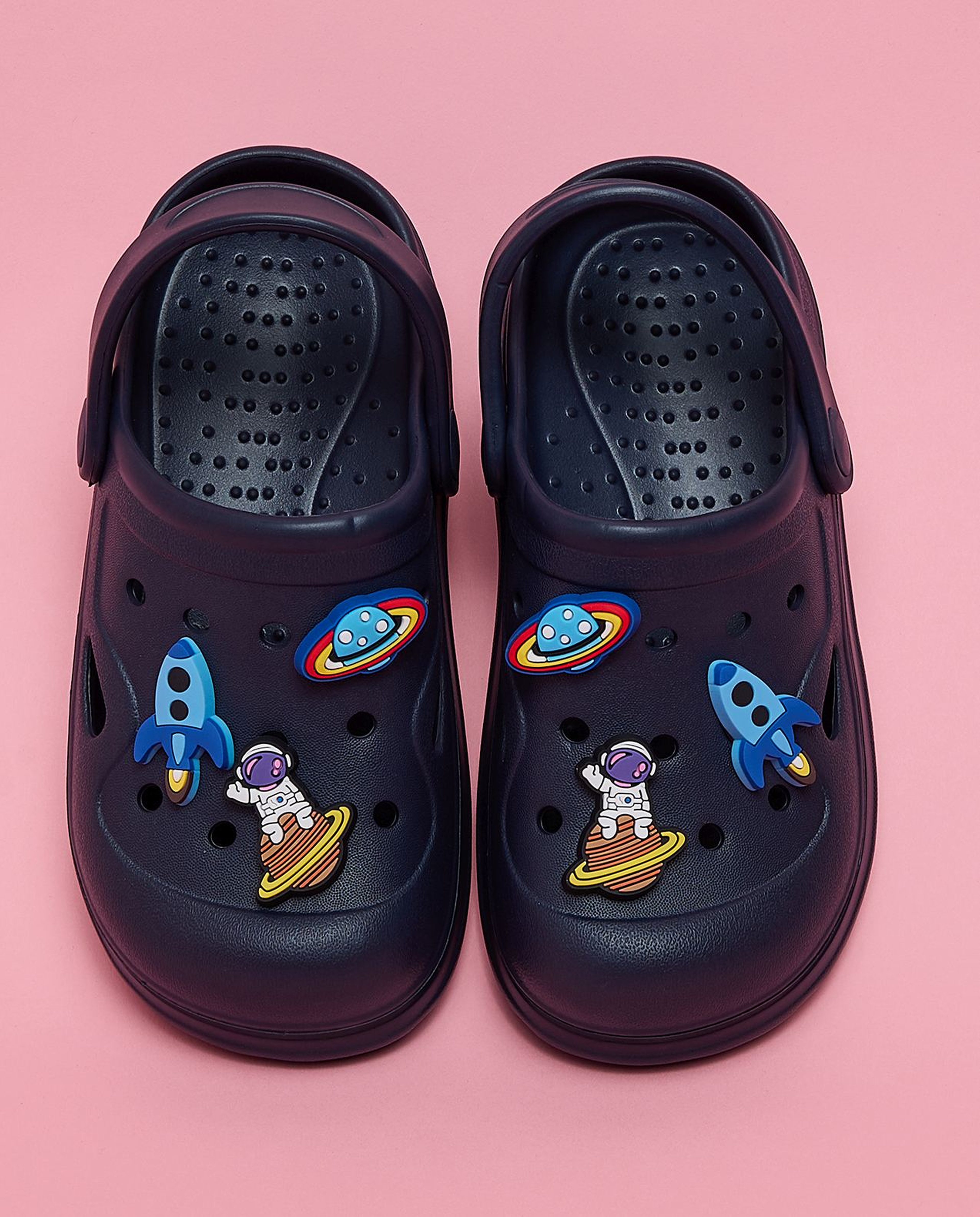 Charm Detail Slingback Clogs