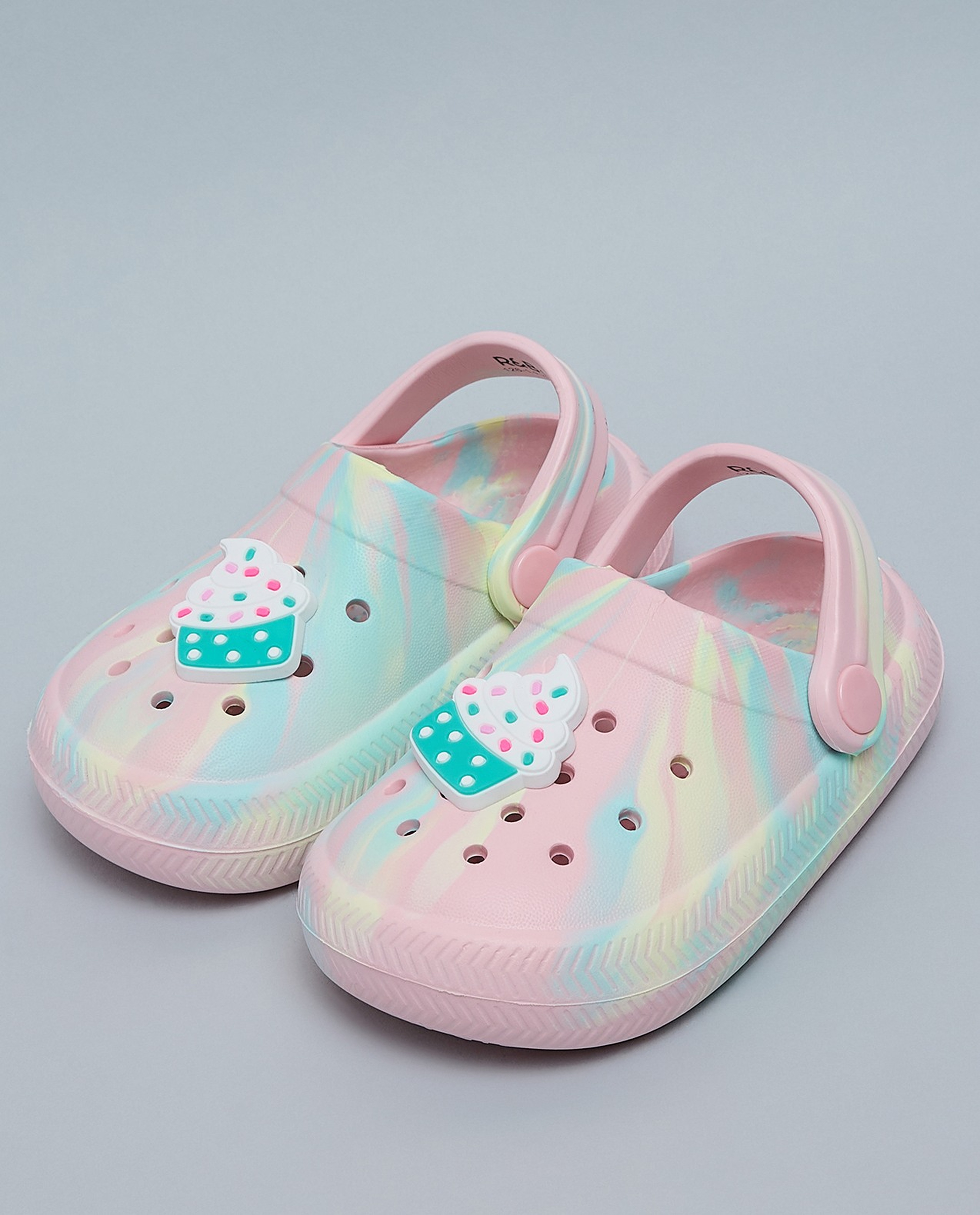 Charm Detail Slingback Clogs