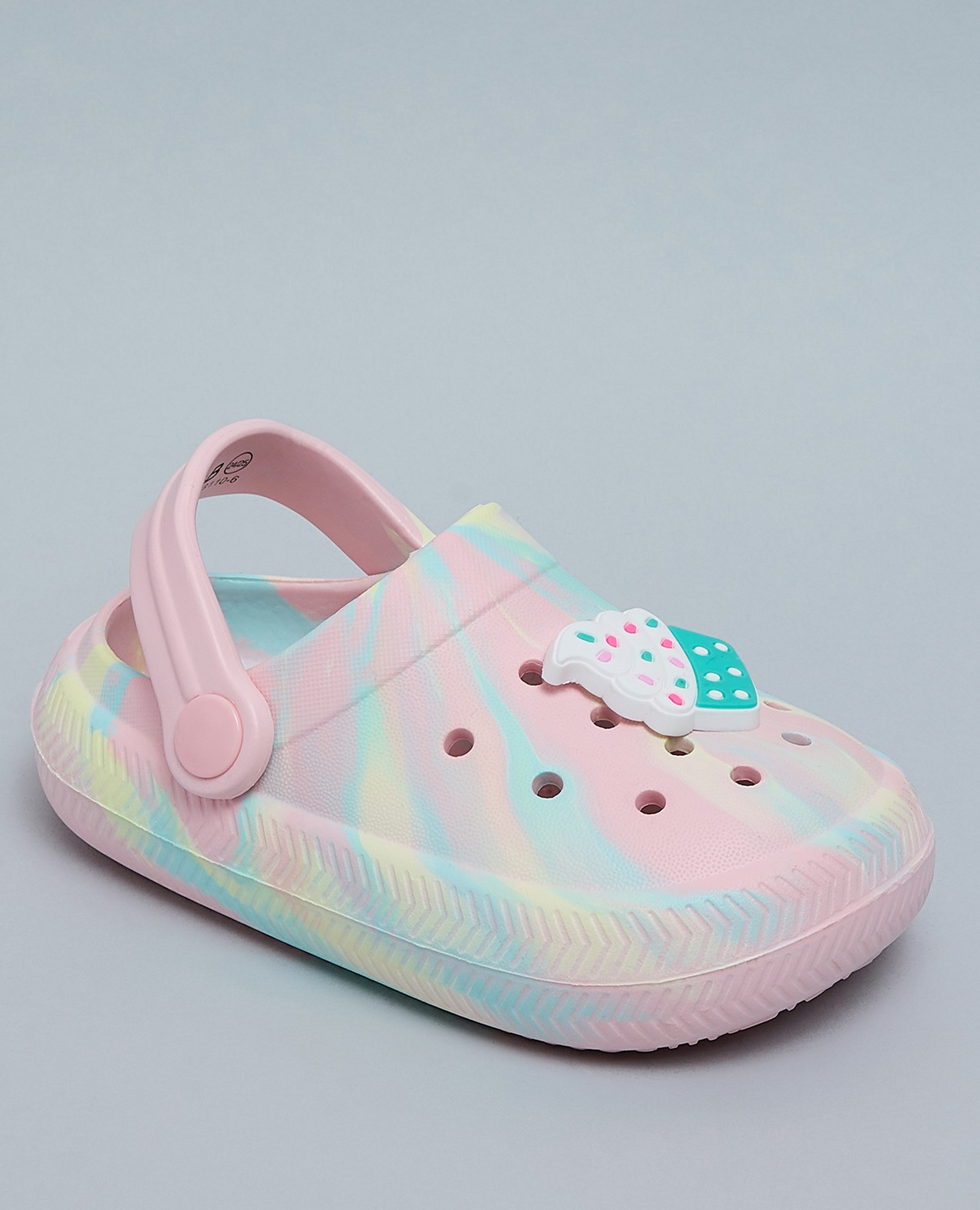 Charm Detail Slingback Clogs