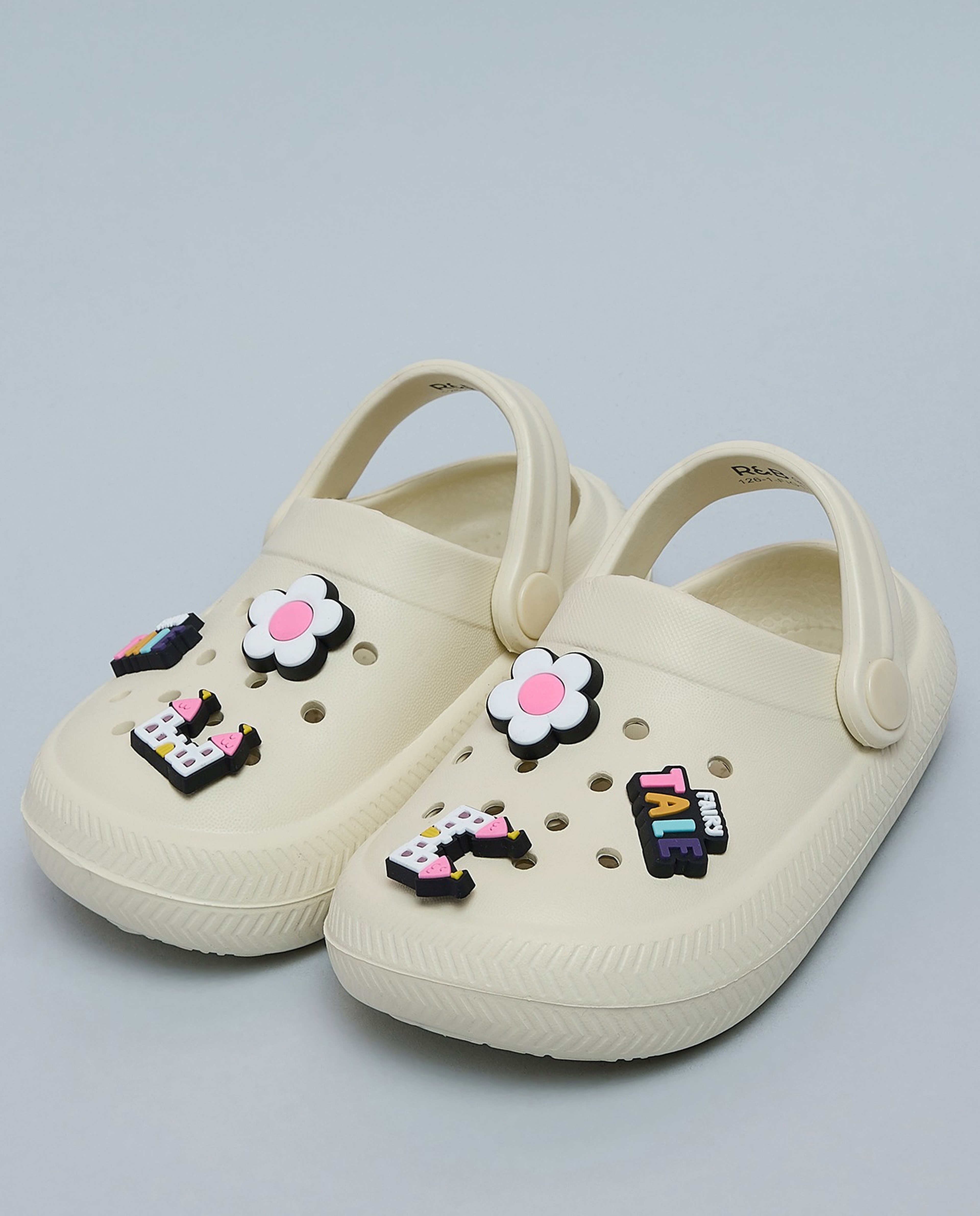 Charm Detail Slingback Clogs