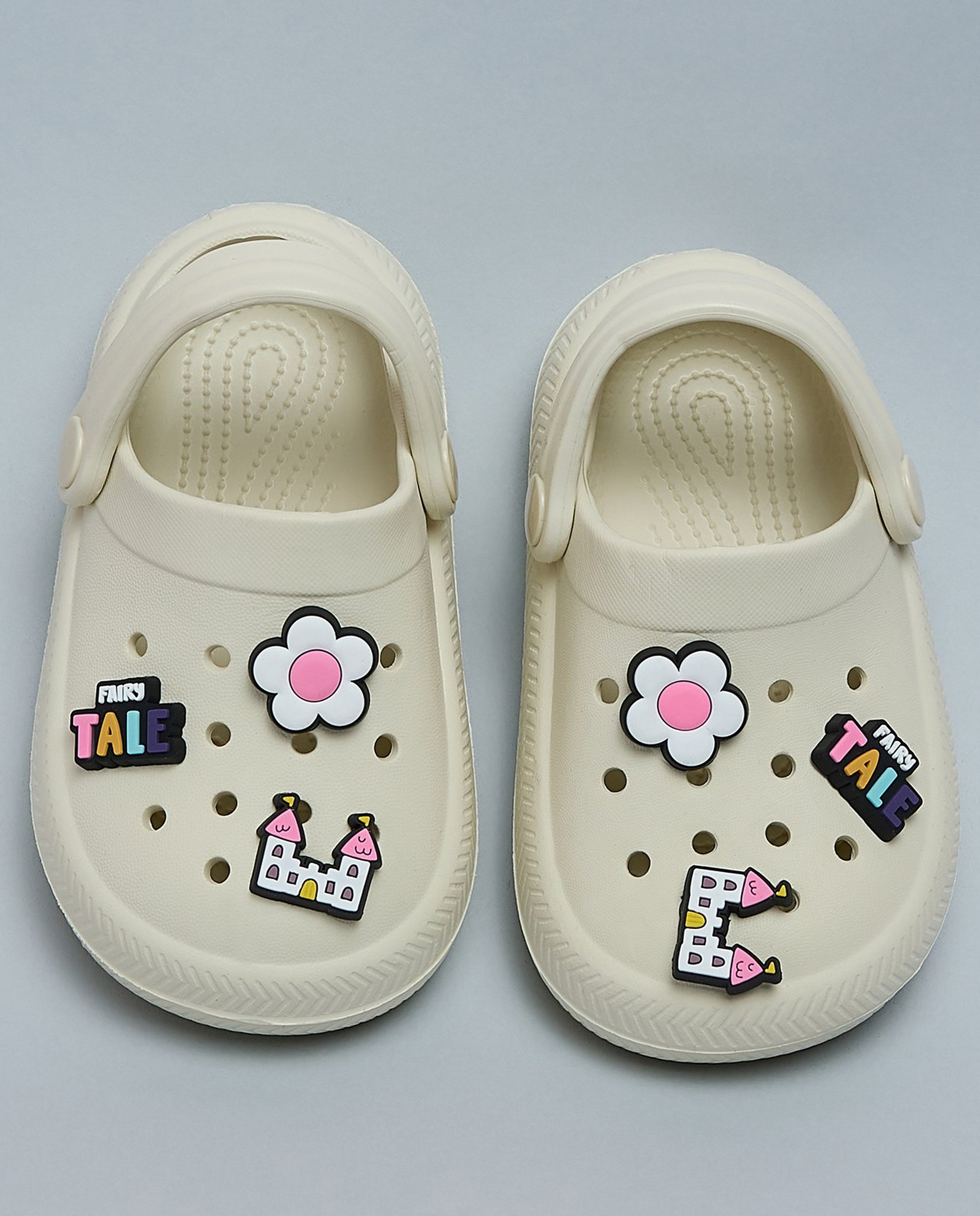 Charm Detail Slingback Clogs