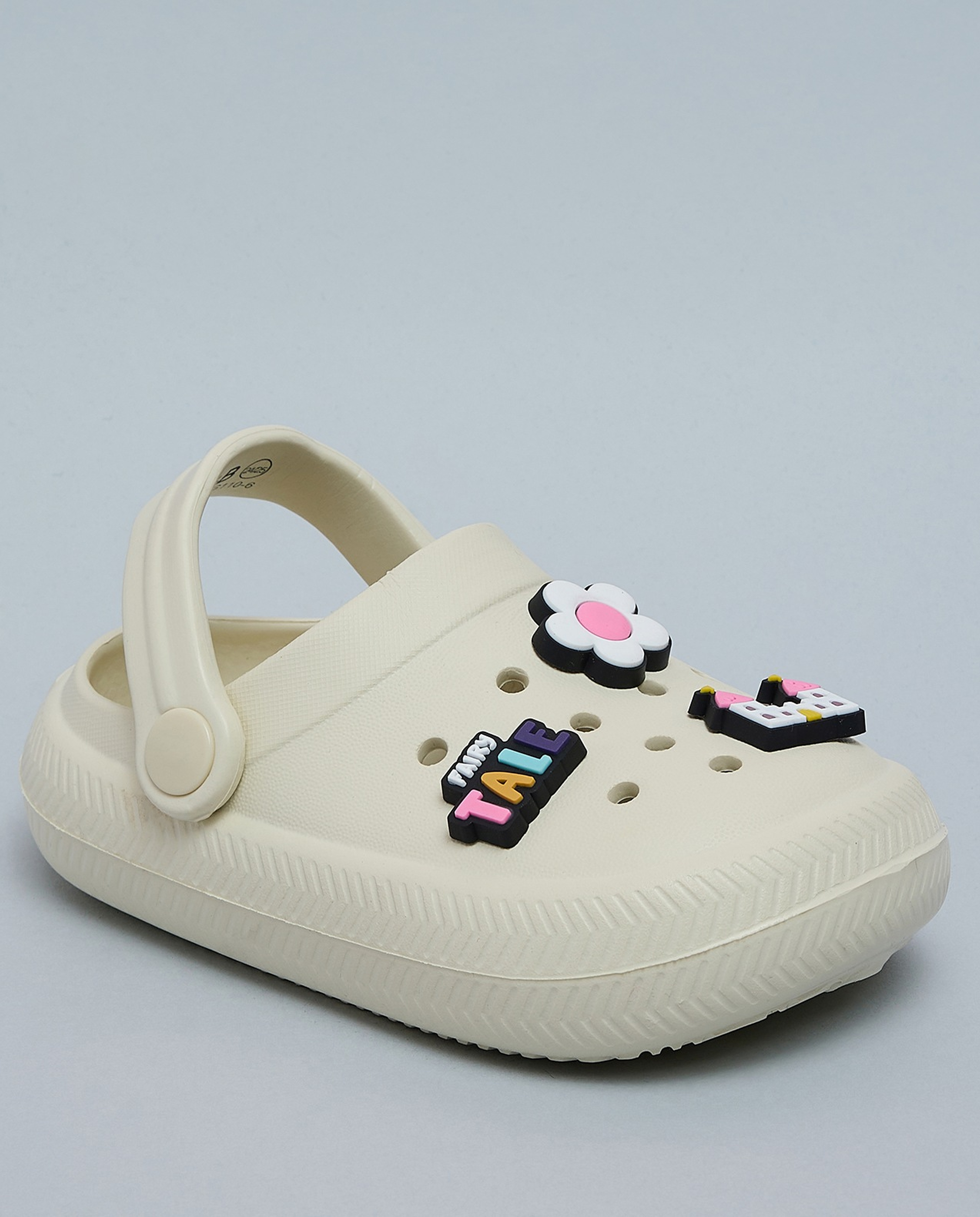 Charm Detail Slingback Clogs